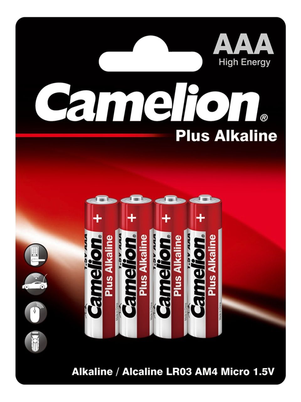 Батарейка CAMELION Plus Alkaline LR03-BP4 4 шт. в блистере