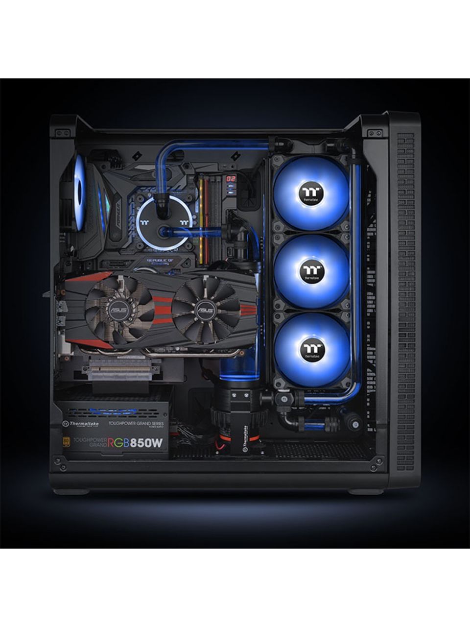 Кулер для компьютерного корпуса Thermaltake Pure A12 LED Blue (Single Fan Pack)