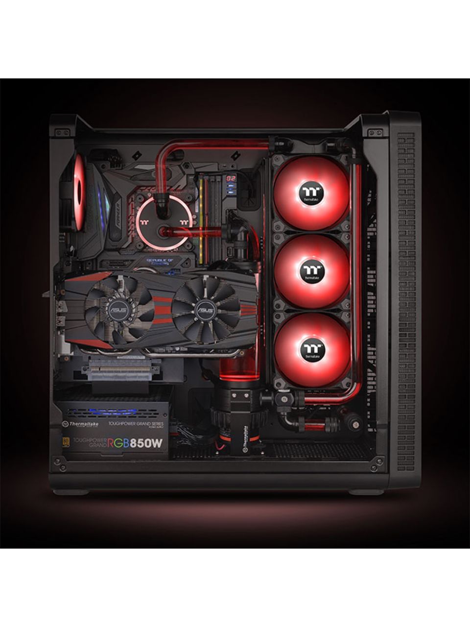Кулер для компьютерного корпуса Thermaltake Pure A14 LED Red (Single Fan Pack)