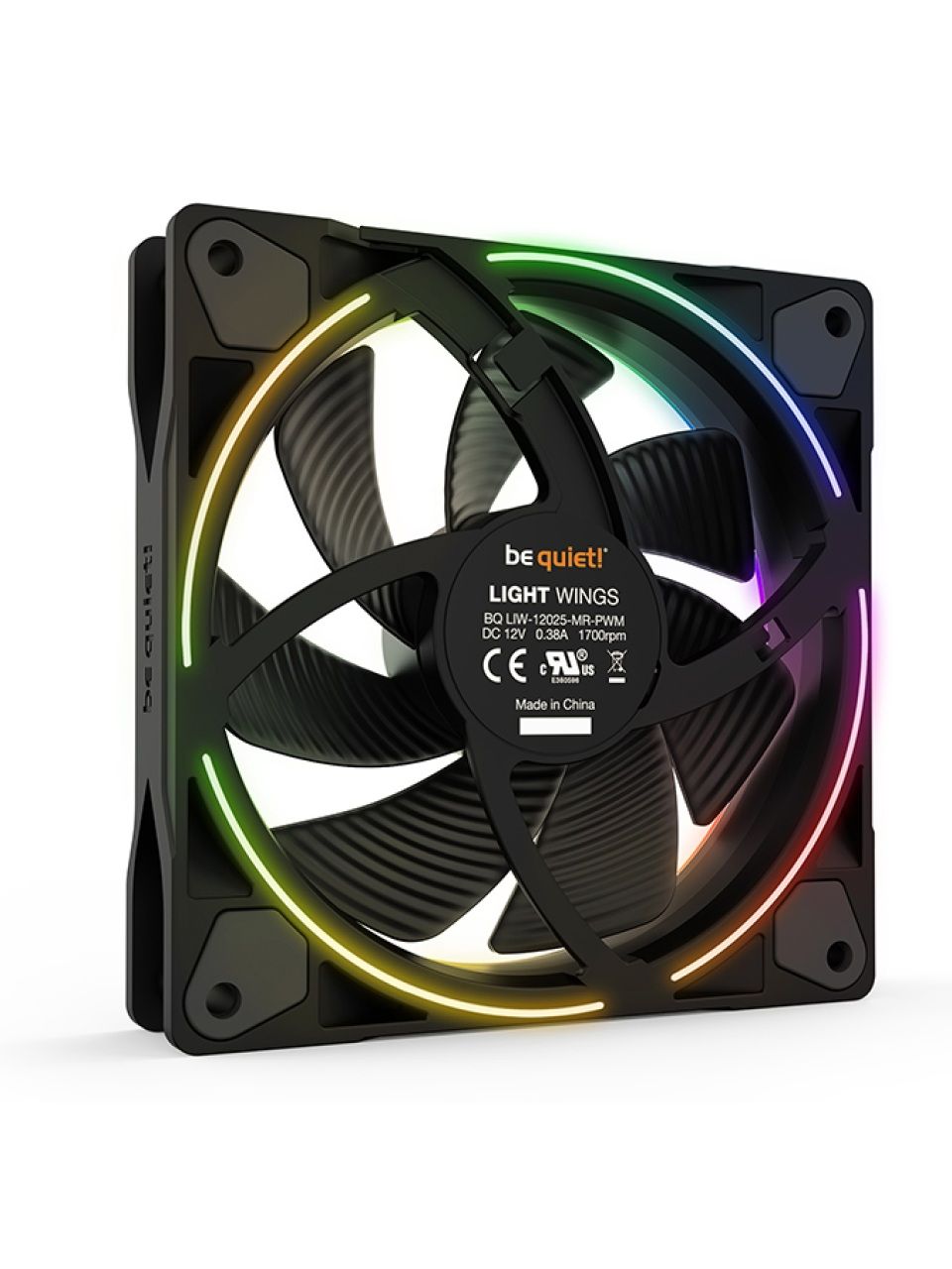 Вентилятор для компьютерного корпуса Bequiet! Light Wings 120mm PWM ARGB