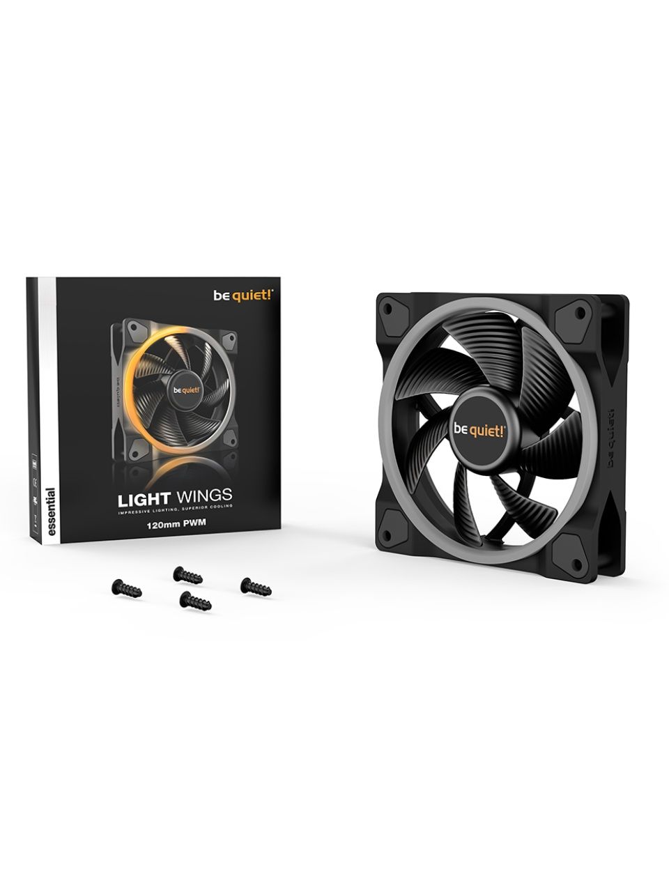 Вентилятор для компьютерного корпуса Bequiet! Light Wings 120mm PWM ARGB