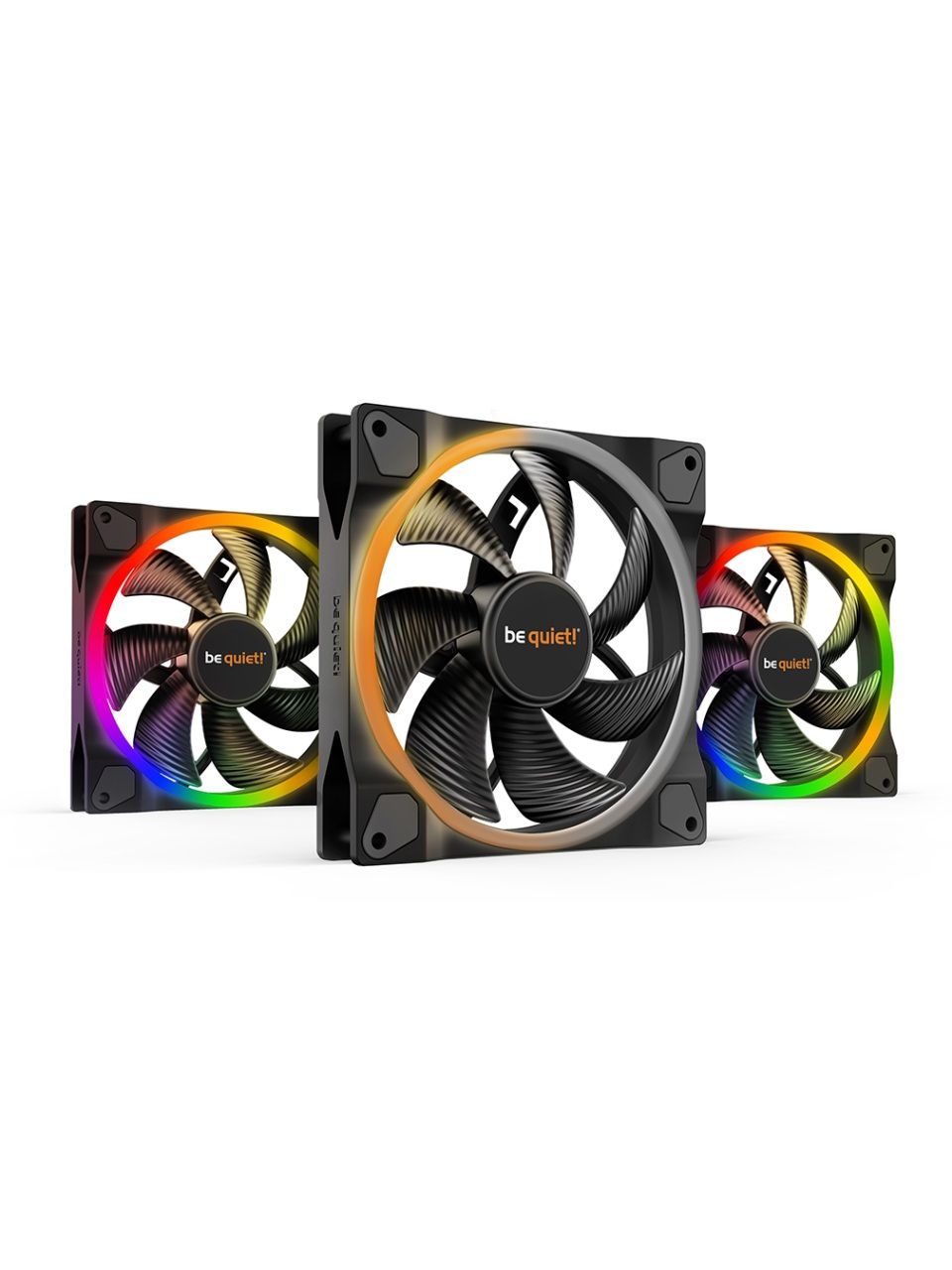 Вентилятор для компьютерного корпуса Bequiet! Light Wings 140mm PWM ARGB Triple Pack