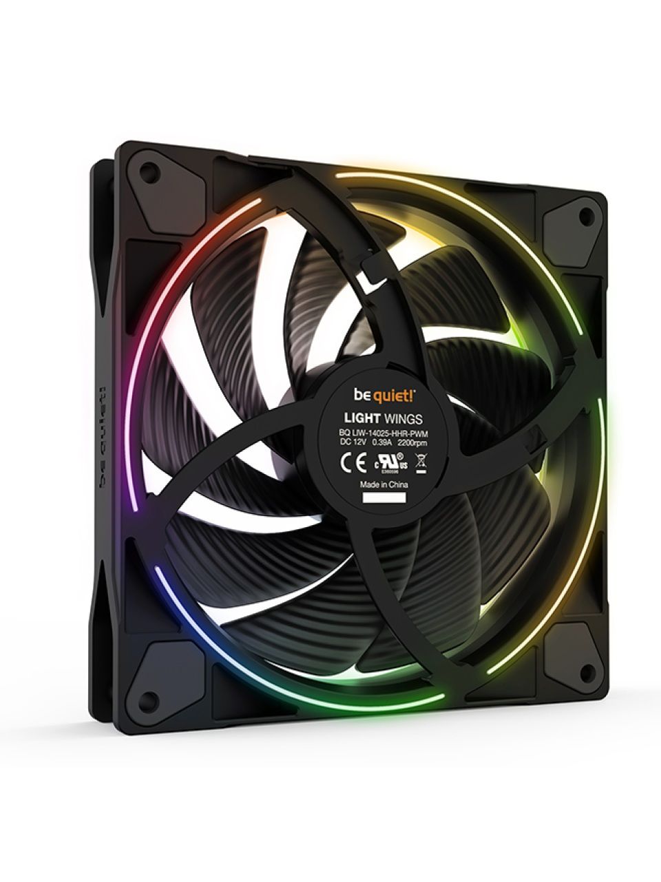 Вентилятор для компьютерного корпуса Bequiet! Light Wings 140mm PWM high-speed ARGB