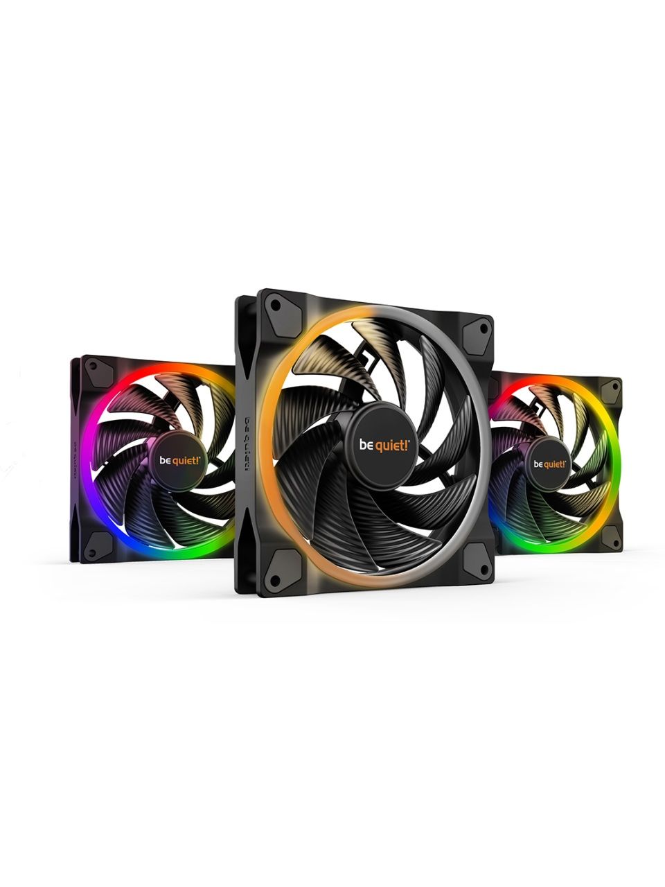Вентилятор для компьютерного корпуса Bequiet! Light Wings 140mm PWM high-speed ARGB Triple-Pack