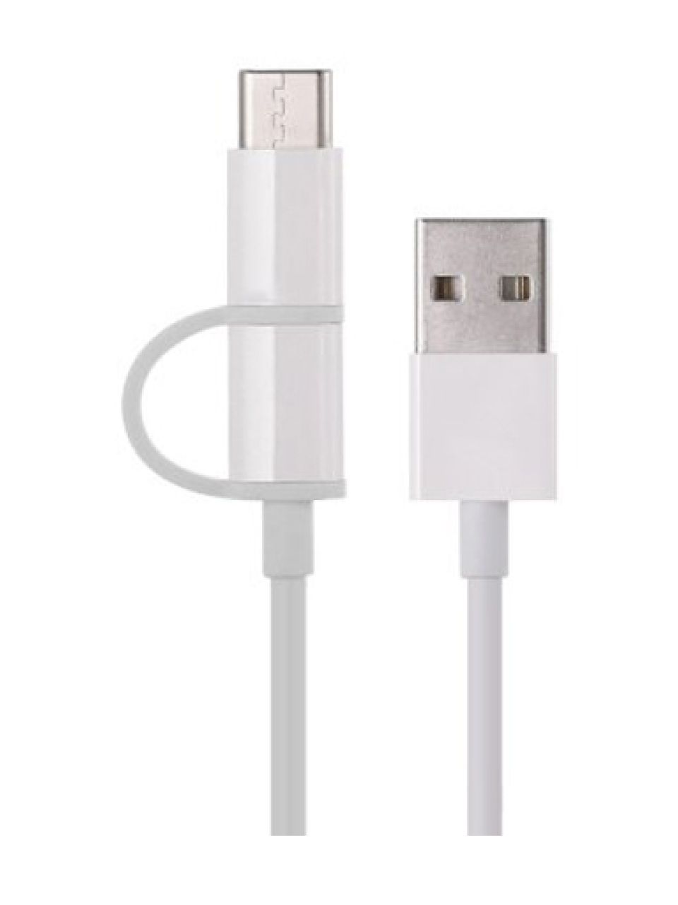 Интерфейсный кабель Xiaomi 100cm MICRO USB and Type-C Белый