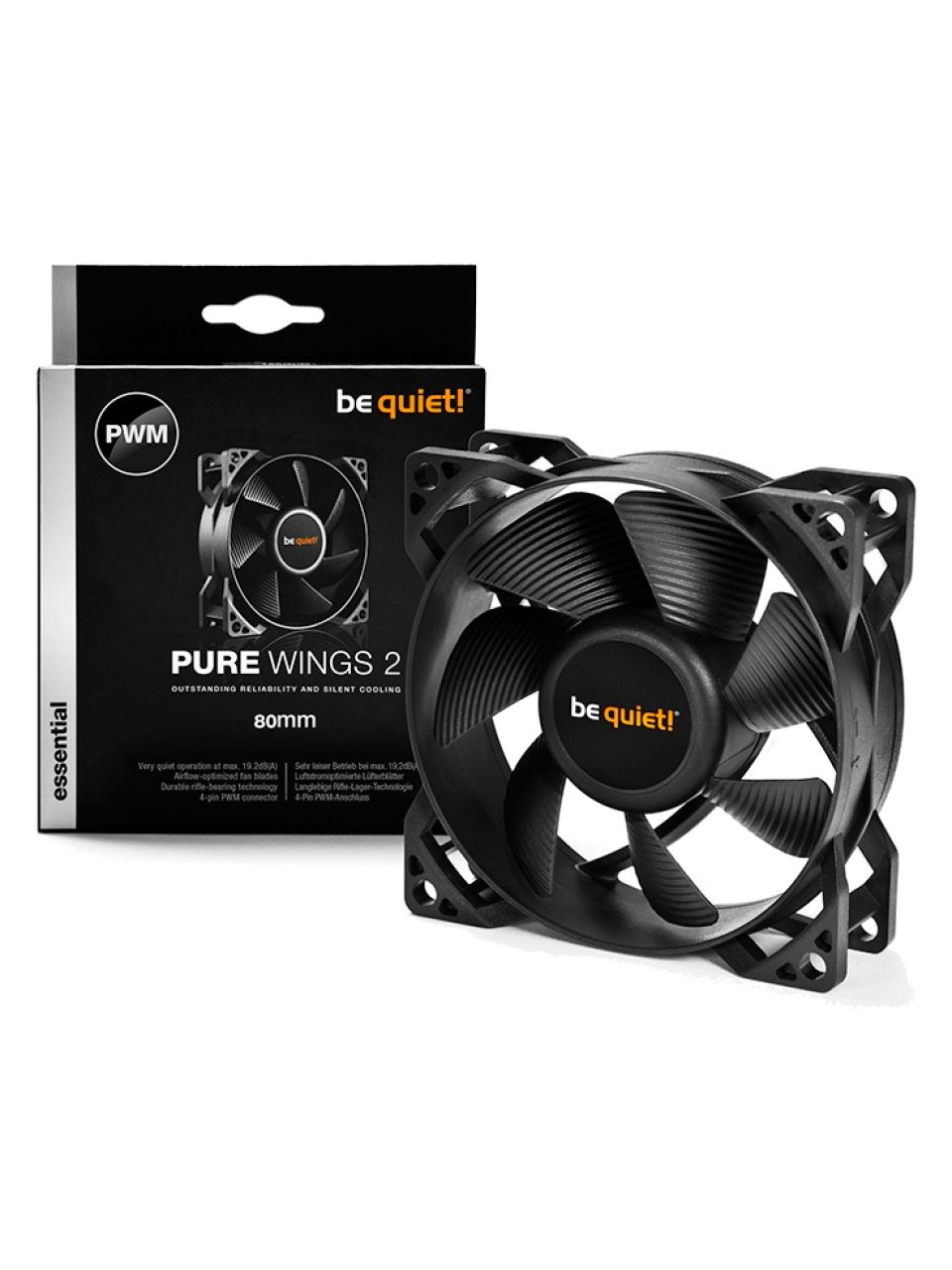 Вентилятор для компьютерного корпуса Bequiet! Pure Wings 2 80mm PWM