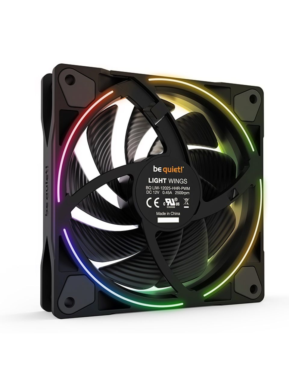 Вентилятор для компьютерного корпуса Bequiet! Light Wings 120mm PWM high-speed ARGB