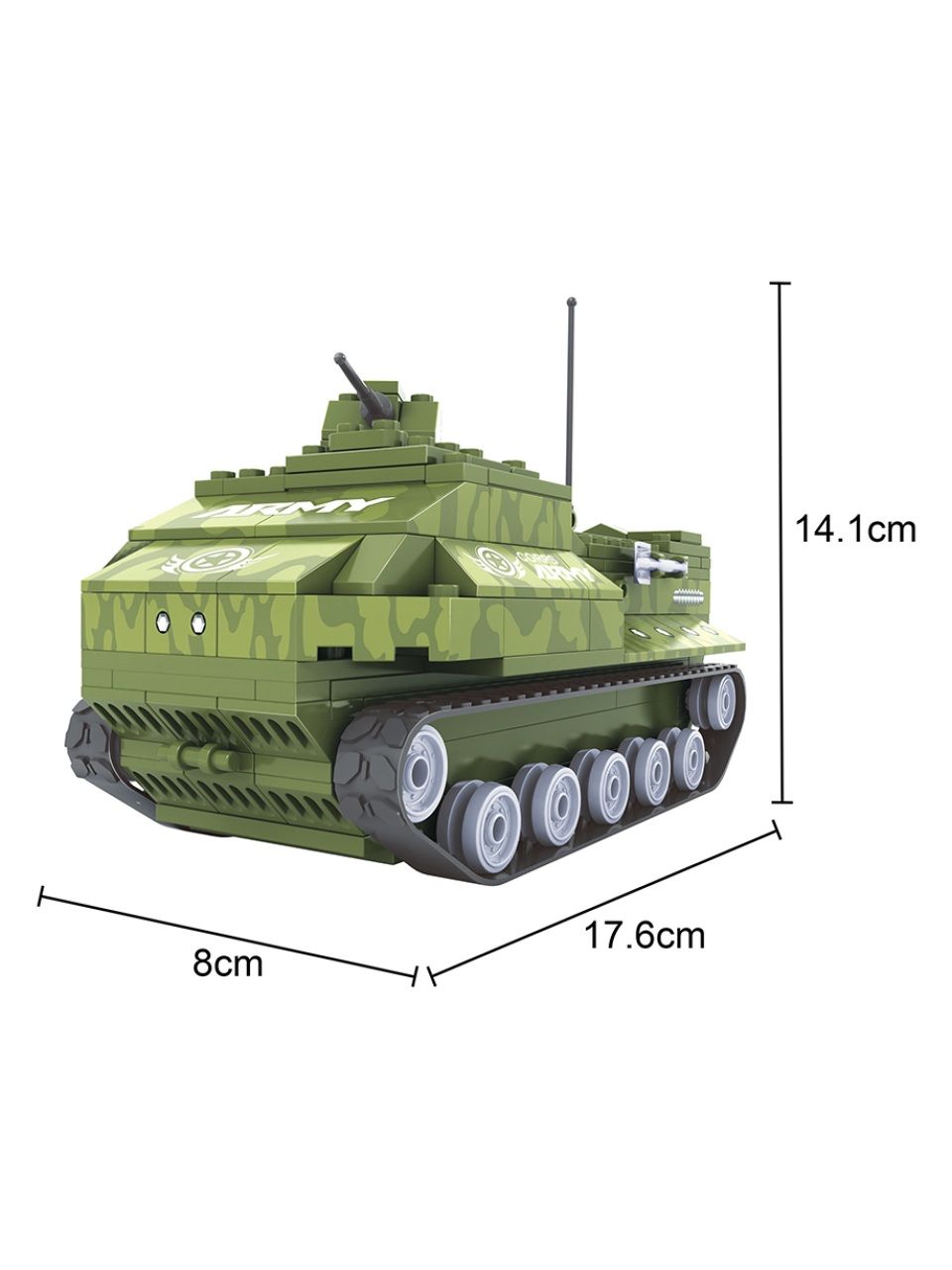 Игровой конструктор Keyixing 22408 АРМИЯ (203 детали в наборе)