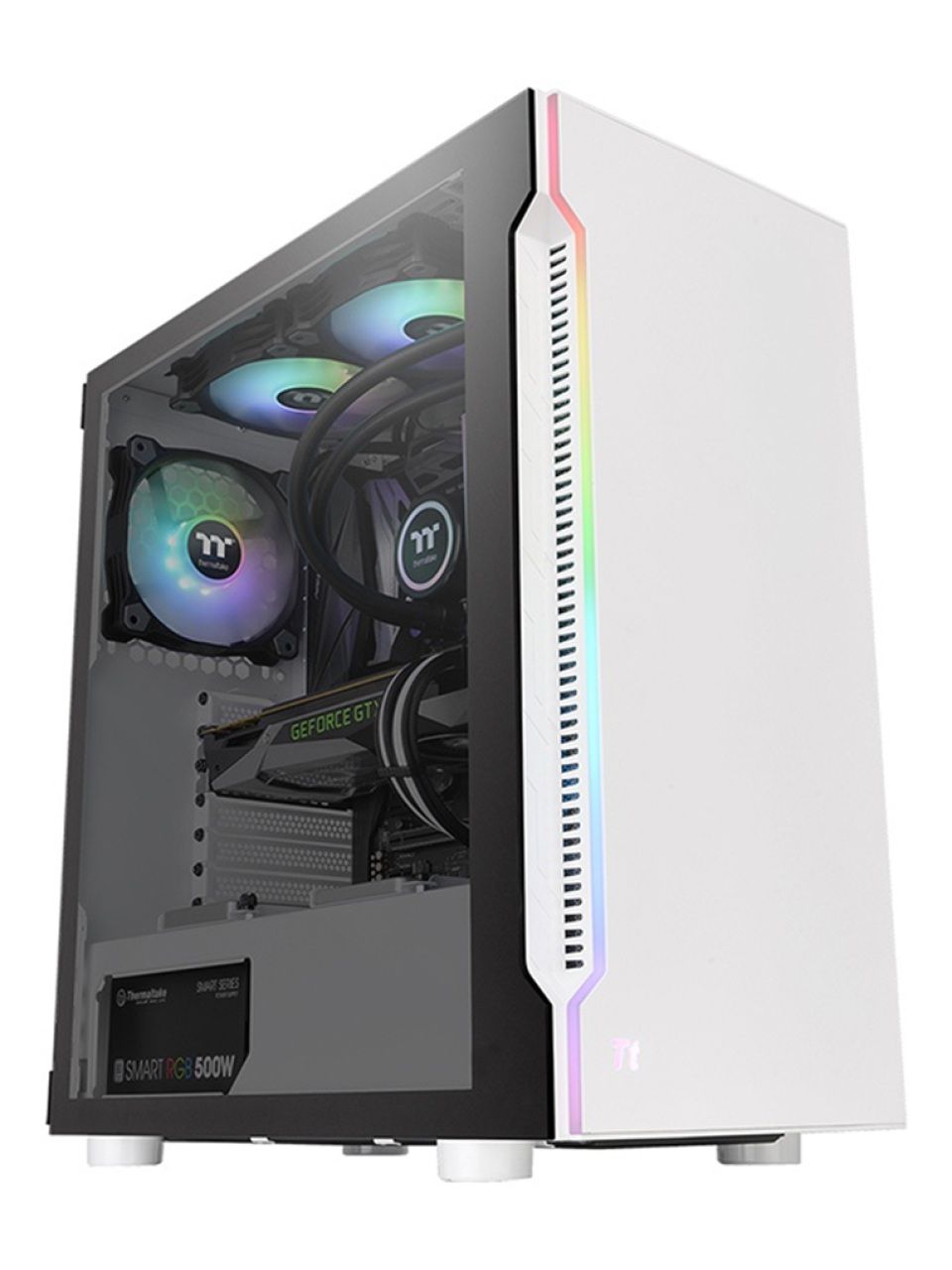 Компьютерный корпус Thermaltake H200 TG White RGB без Б/П