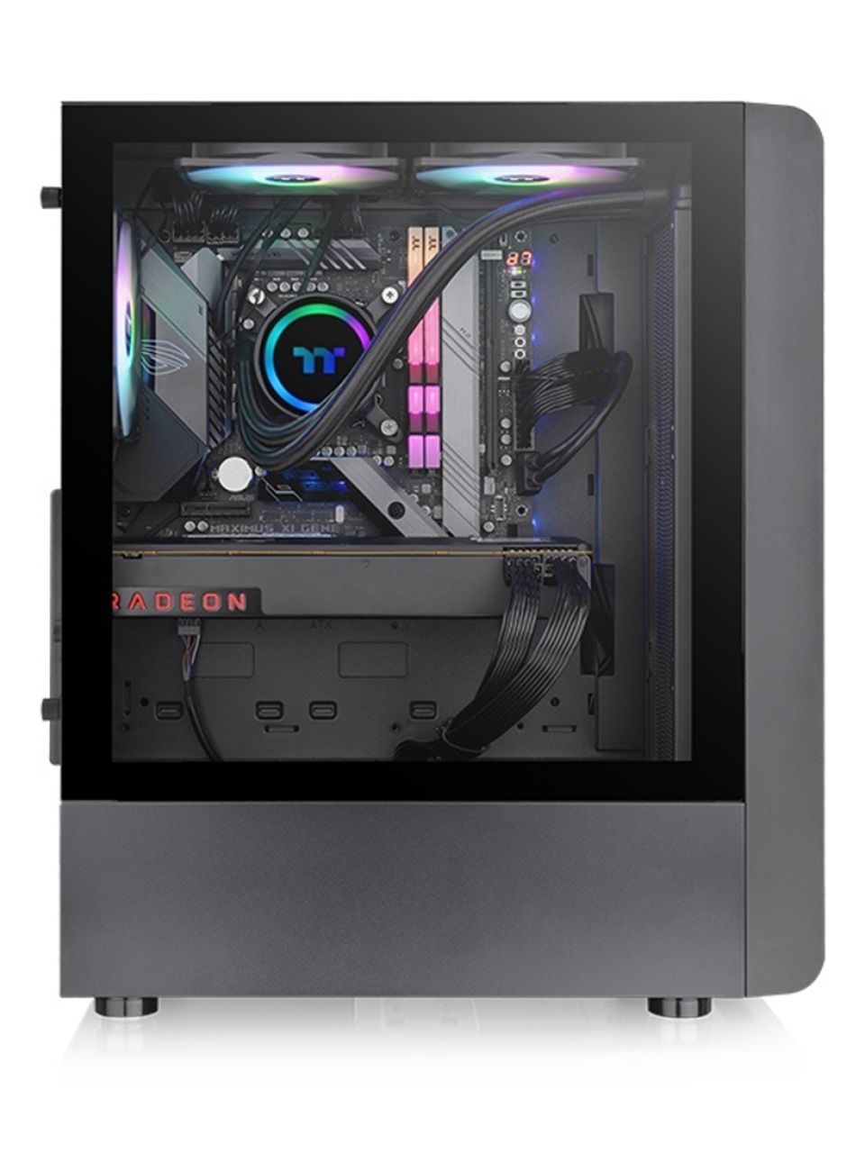 Компьютерный корпус Thermaltake S200 TG ARGB Black без Б/П