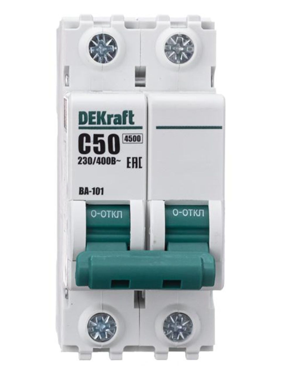 Автоматический выключатель DEKraft 11071DEK ВА101 2Р C 50A 4,5кА