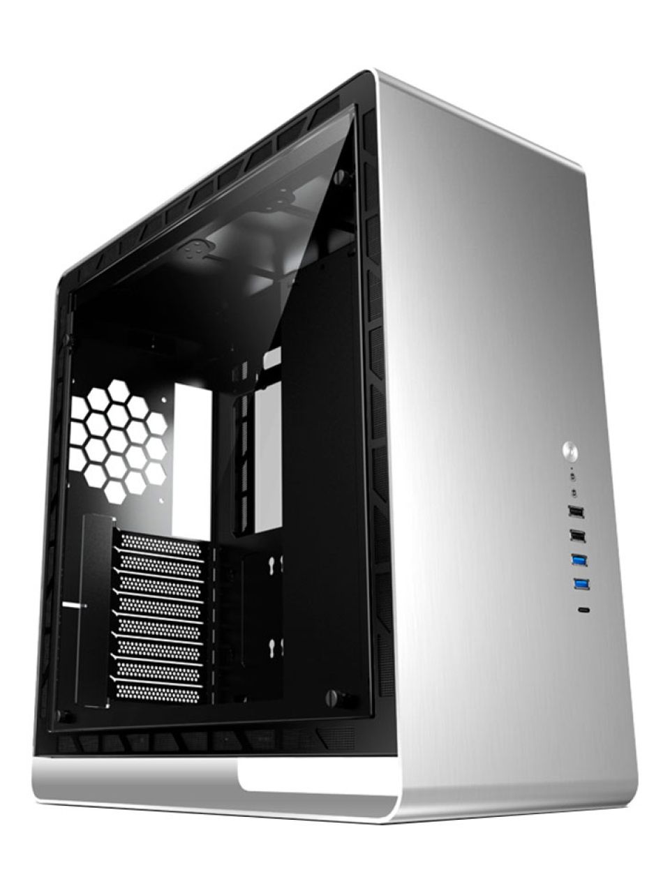 Компьютерный корпус Jonsbo UMX6-G Silver без Б/П