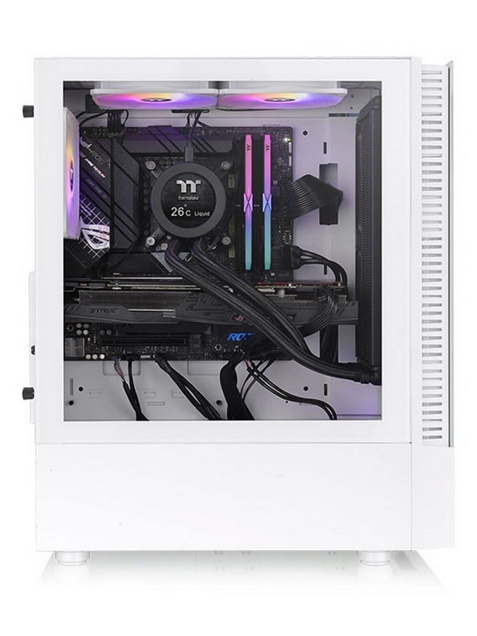 Компьютерный корпус Thermaltake View 200 TG Snow ARGB без Б/П