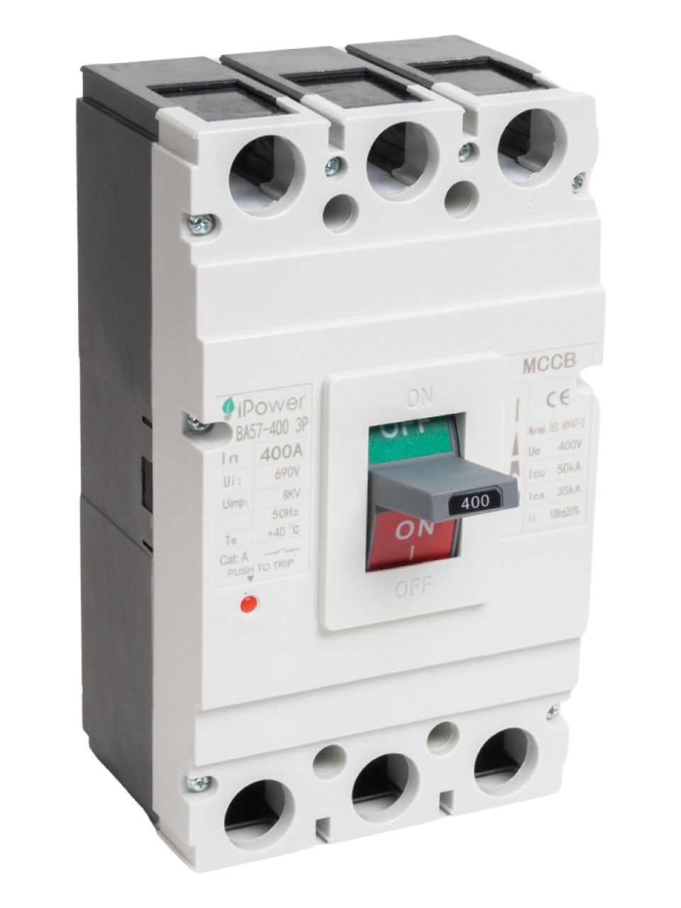 Автоматический выключатель iPower ВА57-400 3P 400A