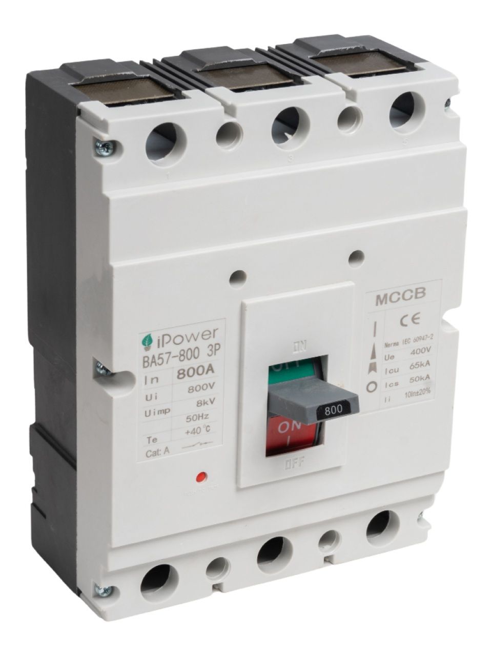 Автоматический выключатель iPower ВА57-800 3P 800A