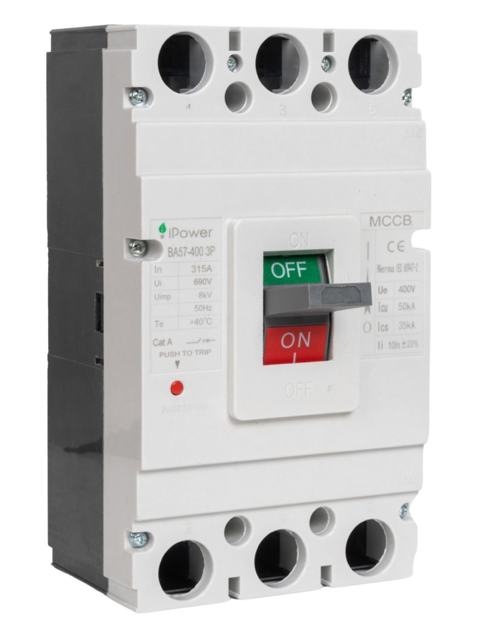 Автоматический выключатель iPower ВА57-400 3P 315A