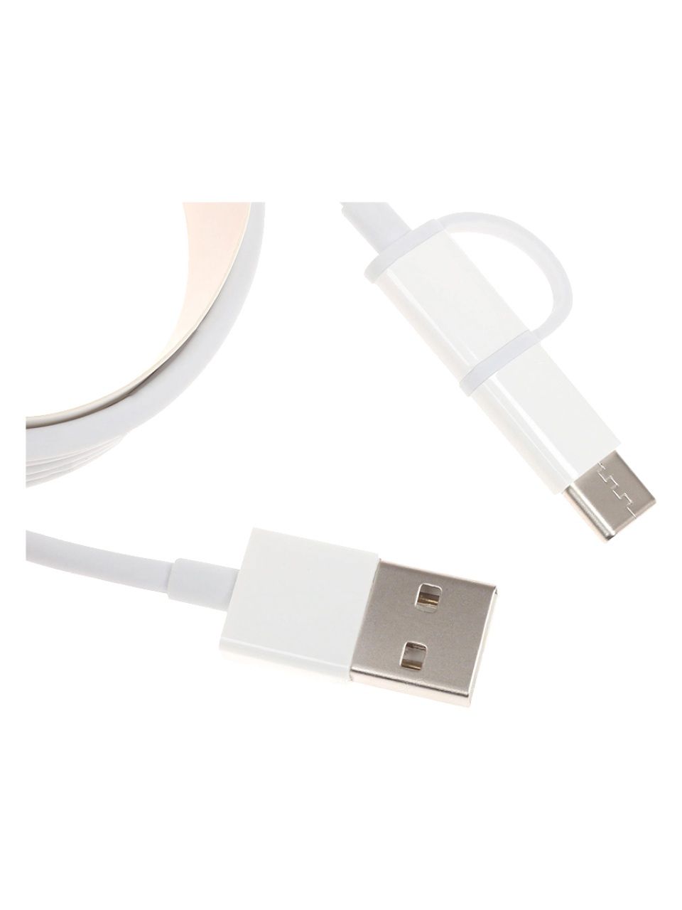 Интерфейсный кабель Xiaomi 30cm MICRO USB and Type-C Белый