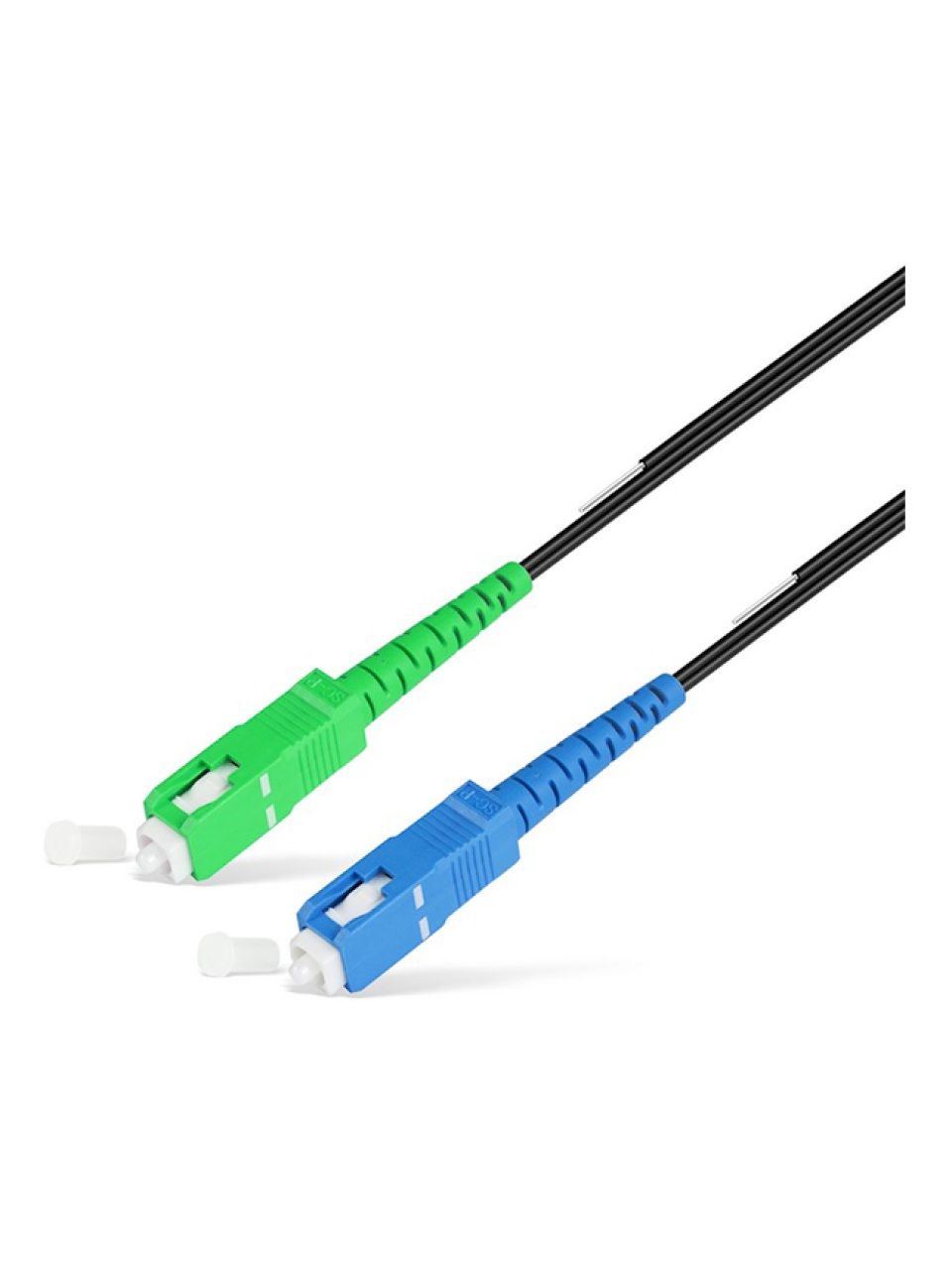 Абонентский FTTH Патч Корд SС/UPC-SC/APC SM 1 м Black усил