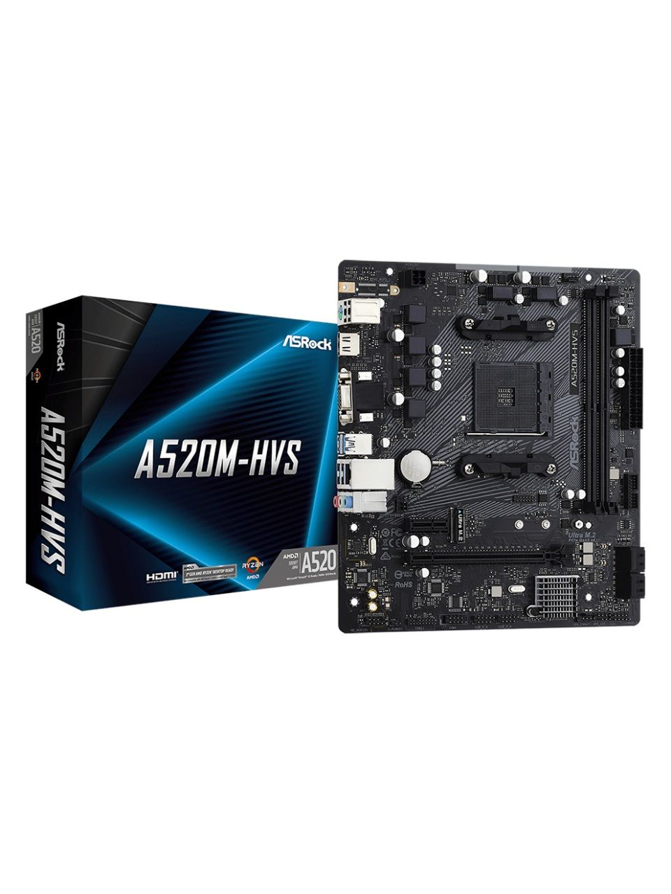 Материнская плата ASRock A520M-HVS