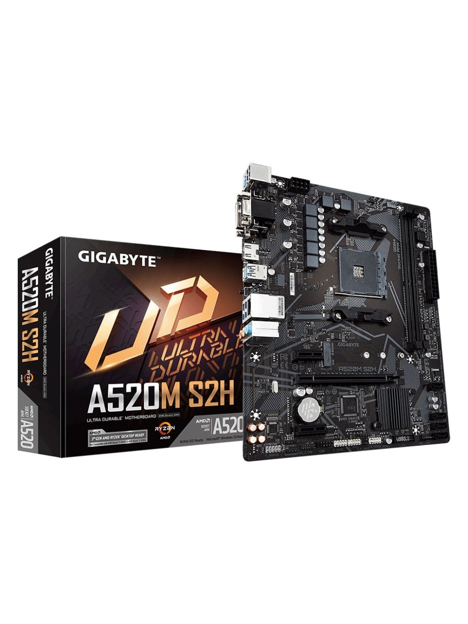 Материнская плата Gigabyte A520M S2H