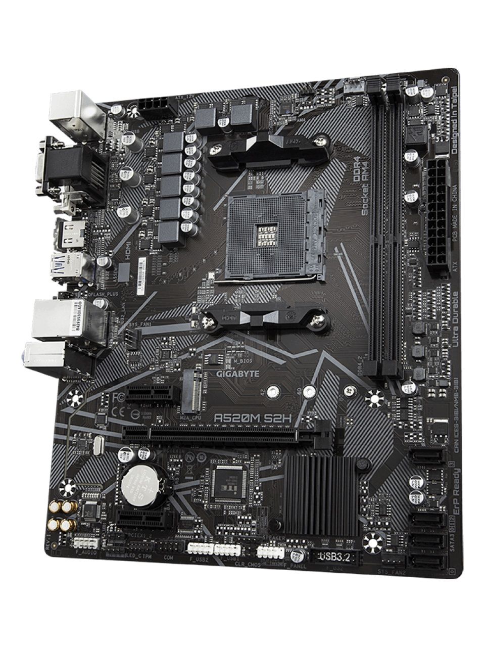 Материнская плата Gigabyte A520M S2H
