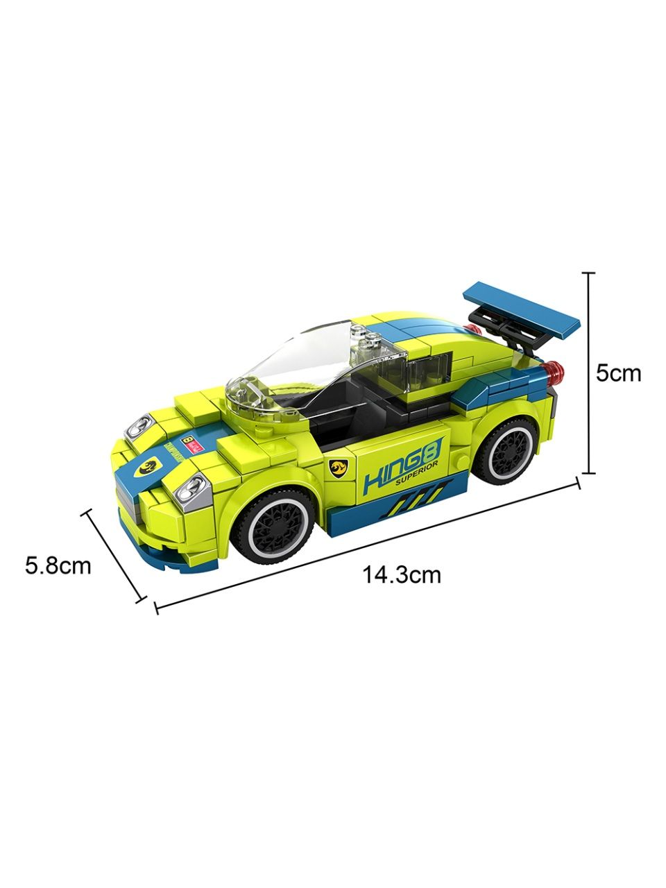 Игровой конструктор Keyixing 26412 ГОНКА (196 детали в наборе)