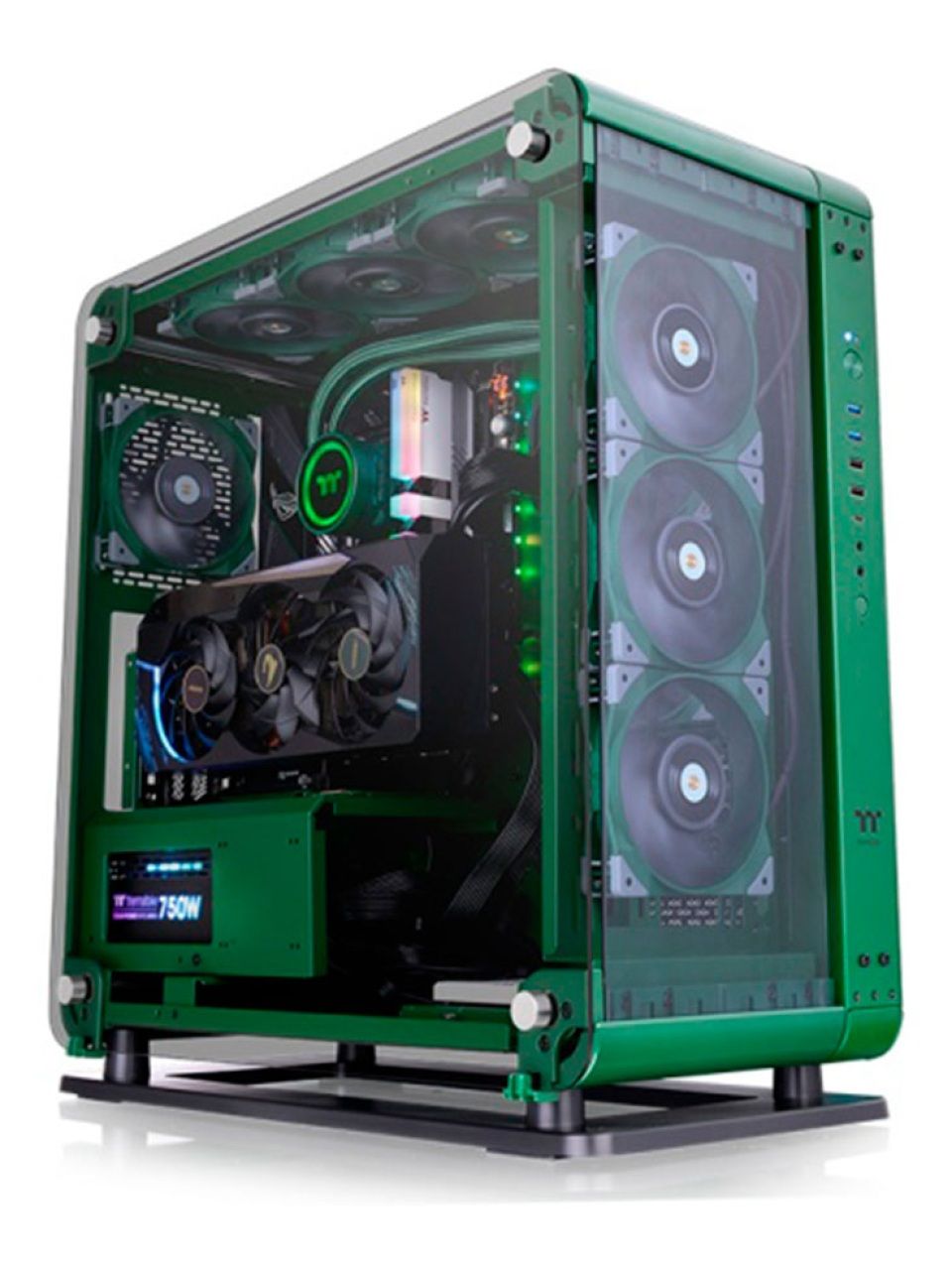Компьютерный корпус Thermaltake Core P6 TG Racing Green без Б/П