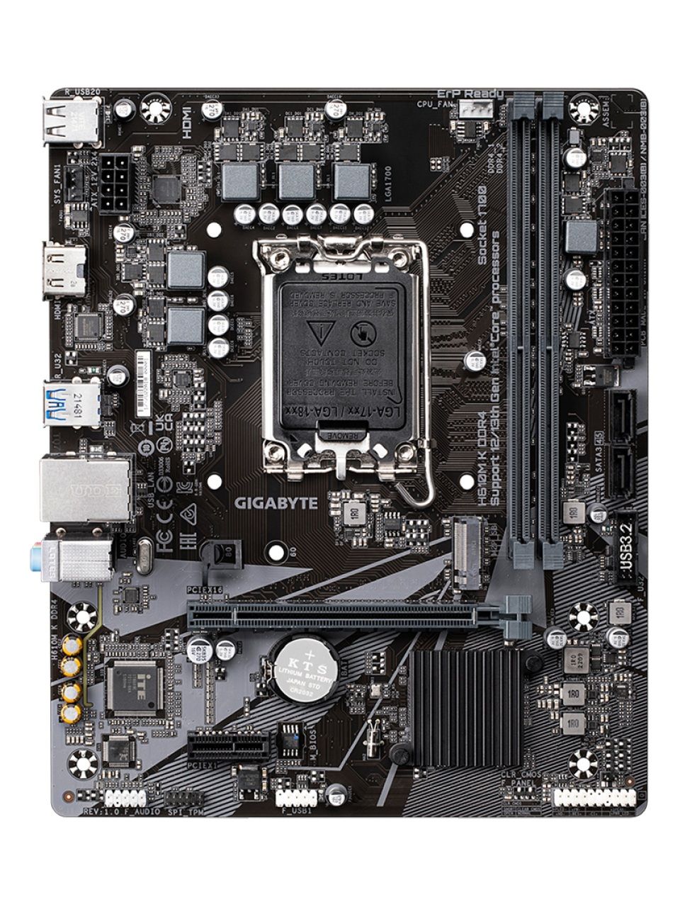 Материнская плата Gigabyte H610M K DDR4
