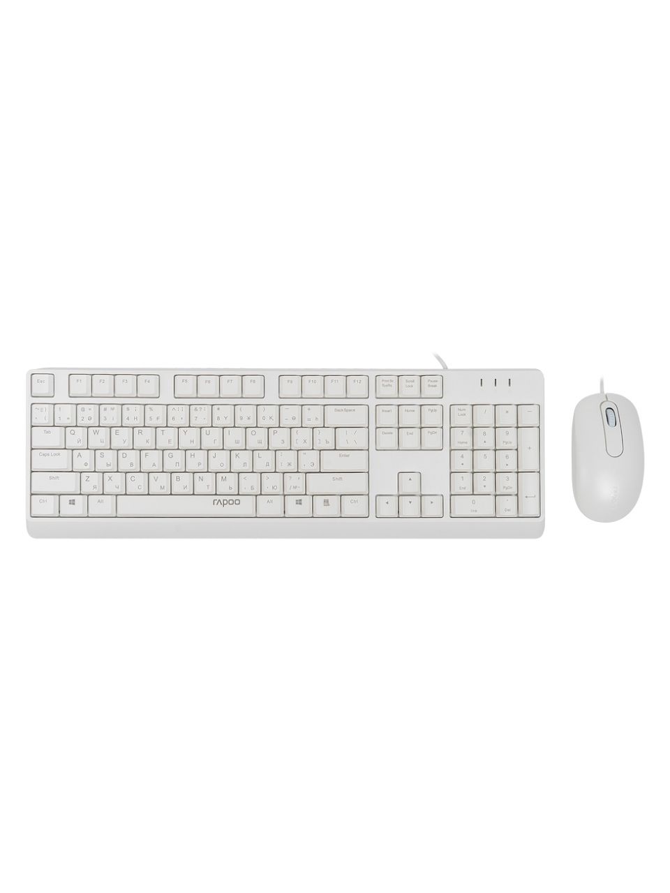 Комплект Клавиатура + Мышь Rapoo X130PRO White