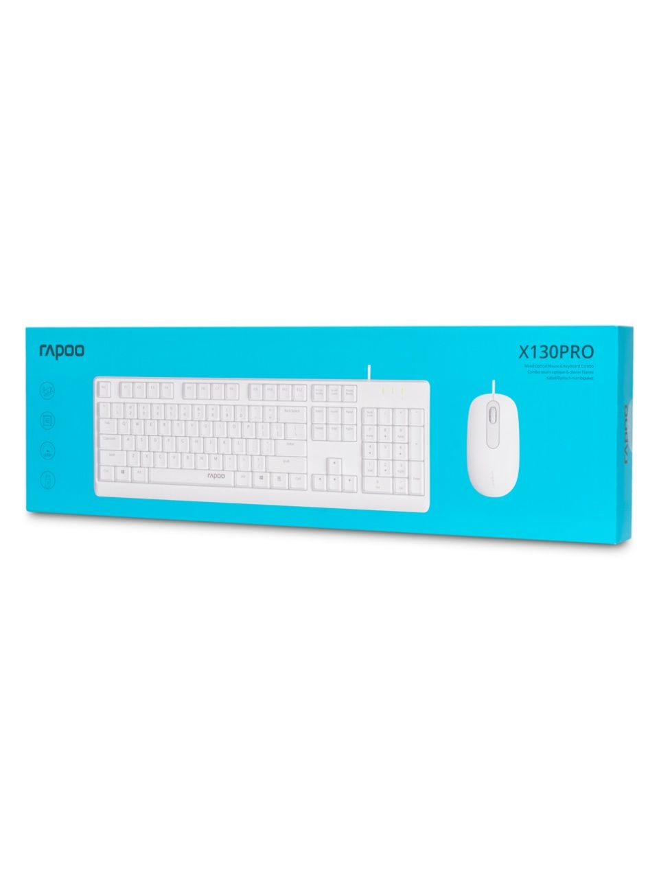 Комплект Клавиатура + Мышь Rapoo X130PRO White