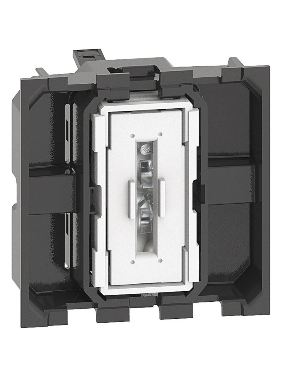Переключатель Bticino K4003M2A Living Now 10А 2 модуля автоматические клеммы