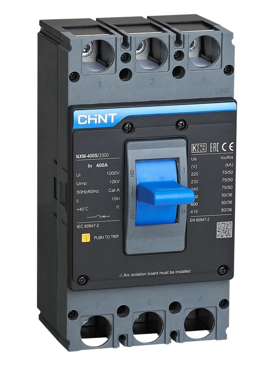 Автоматический выключатель CHINT NXM-400S/3Р 315A 50кА