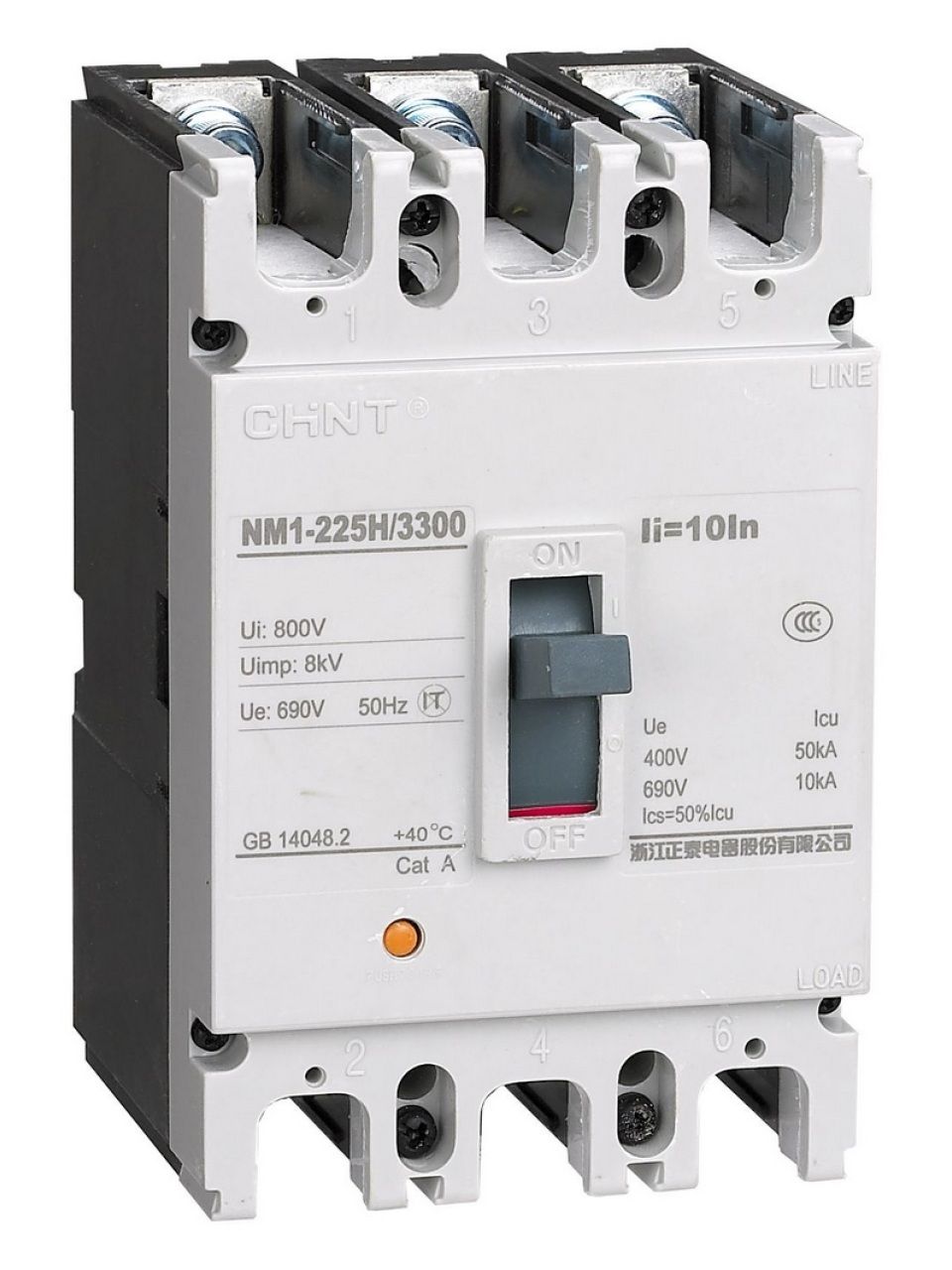 Автоматический выключатель CHINT NM1-250S/3Р 200A 25кА
