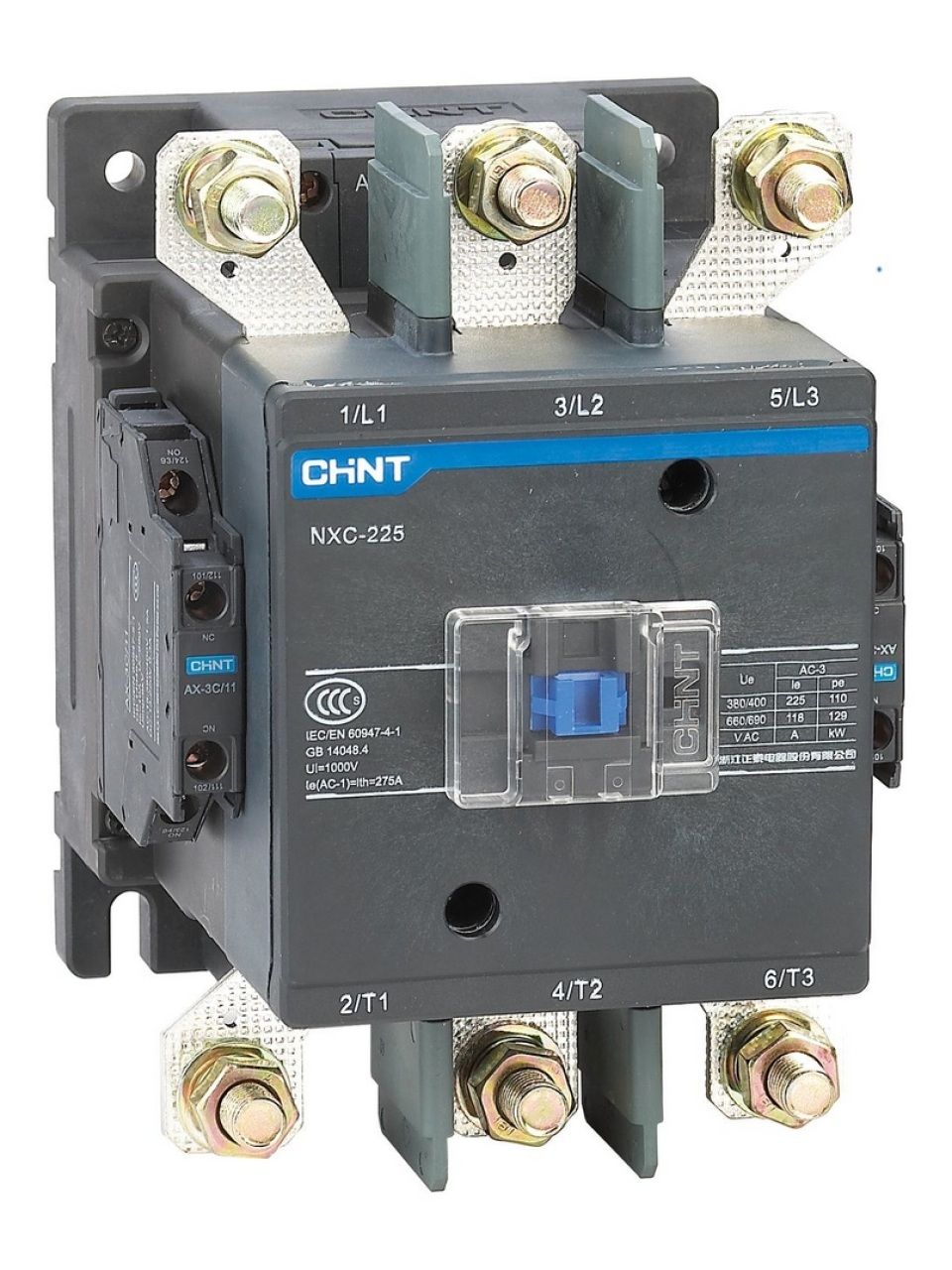 Контактор CHINT NXC-225 225A 220В/АС3 2НО+2НЗ 50Гц