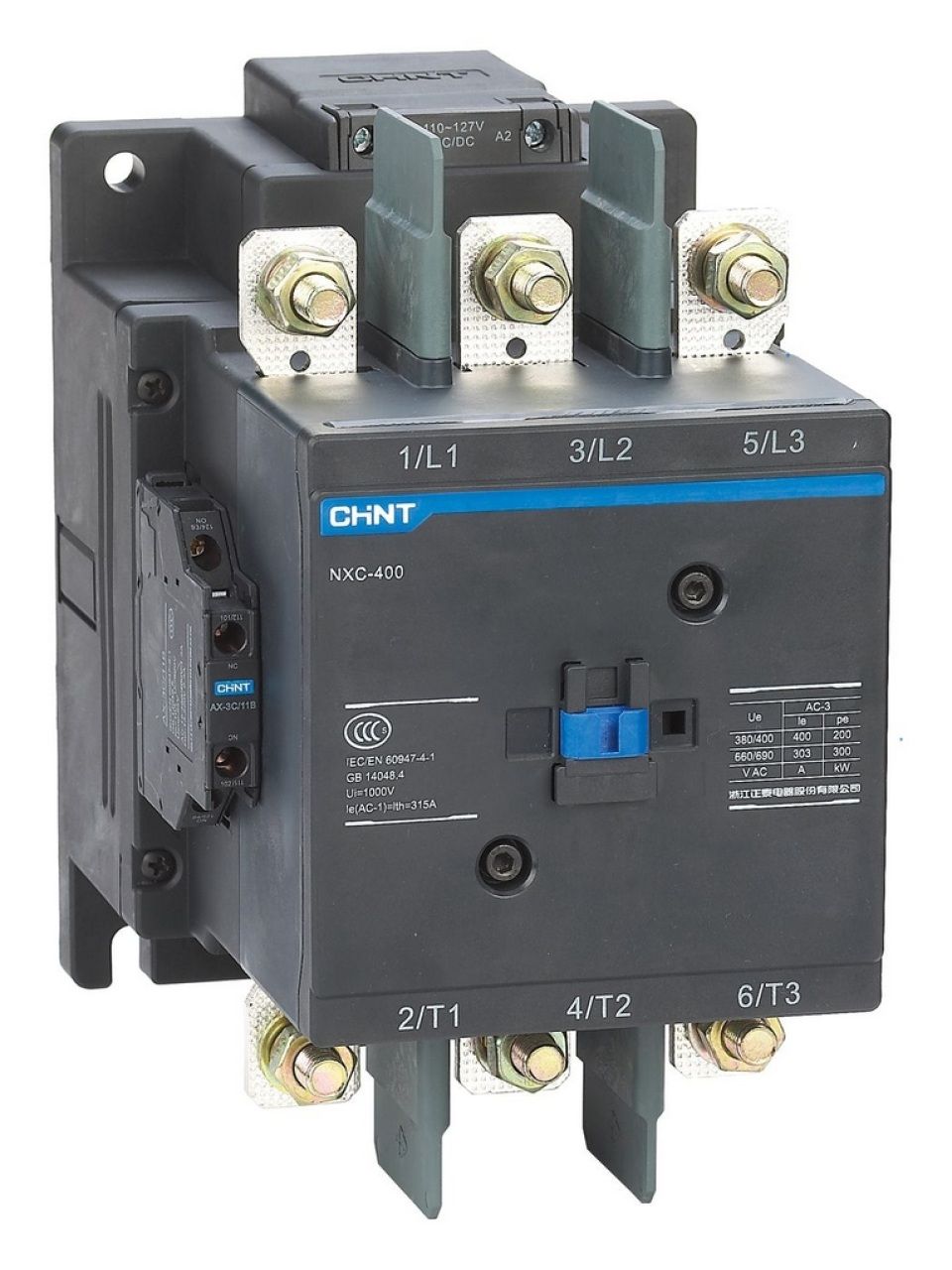 Контактор CHINT NXC-330 330A 220В/АС3 2НО+2НЗ 50Гц