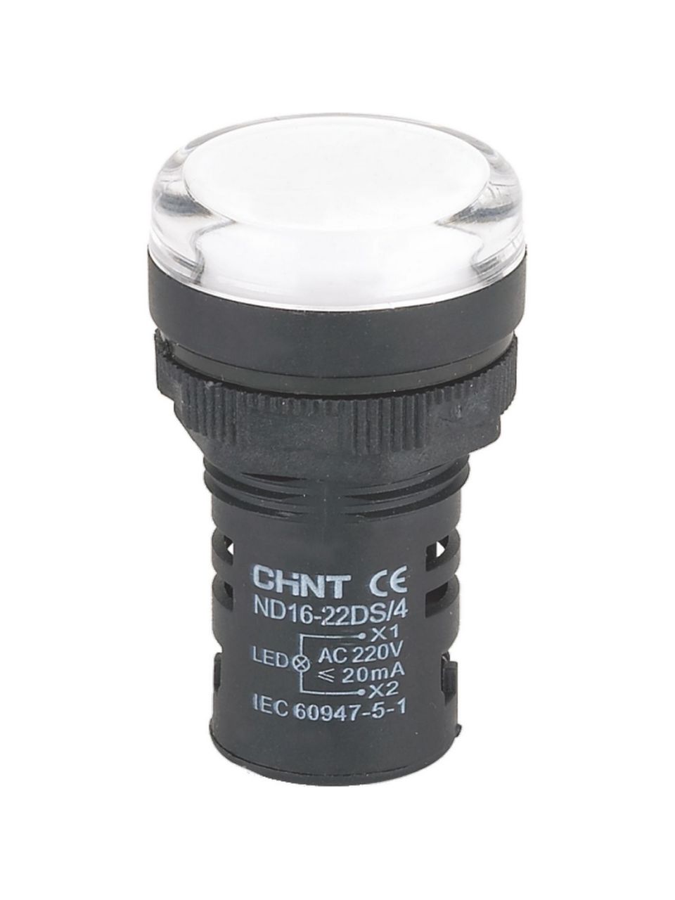 Индикатор CHINT ND16-22DS/2 белый АС/DC24В