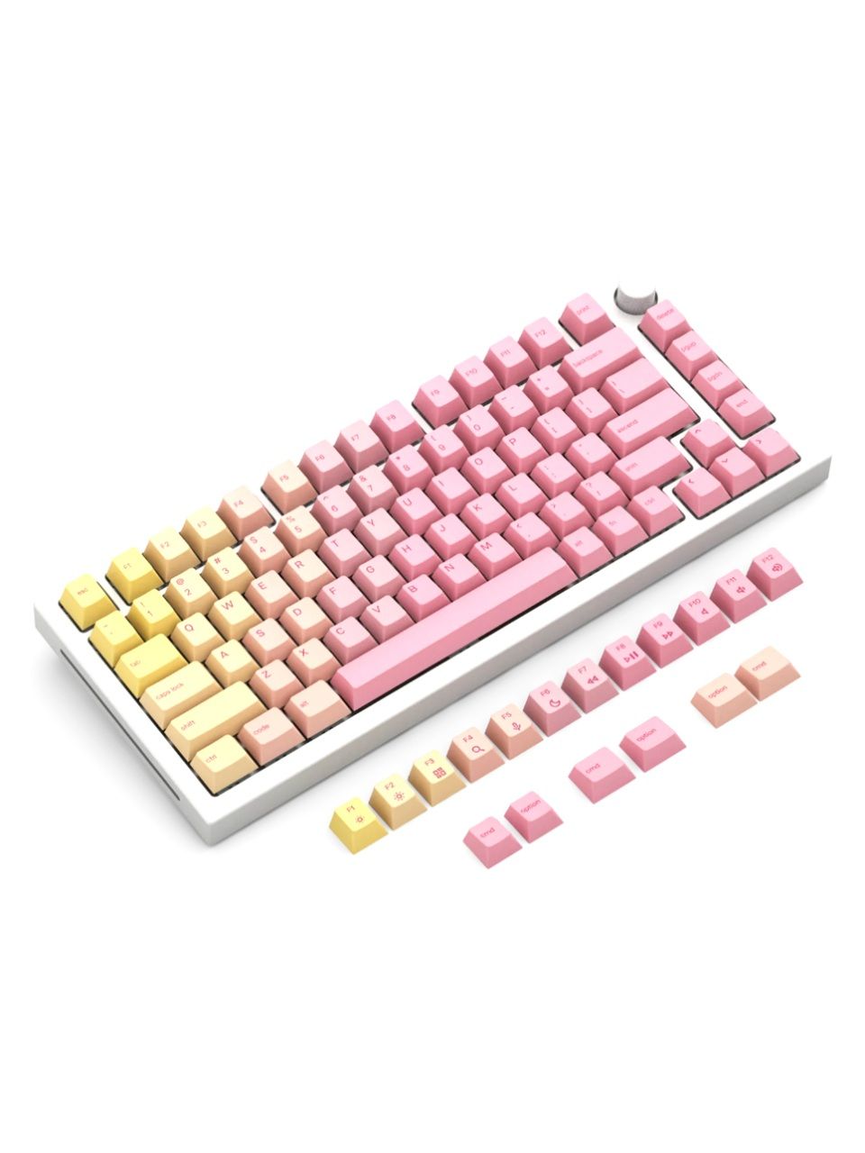 Набор кнопок на клавиатуру Glorious GPBT Keycaps Grapefruit (GLO-KC-GPBT-PG)