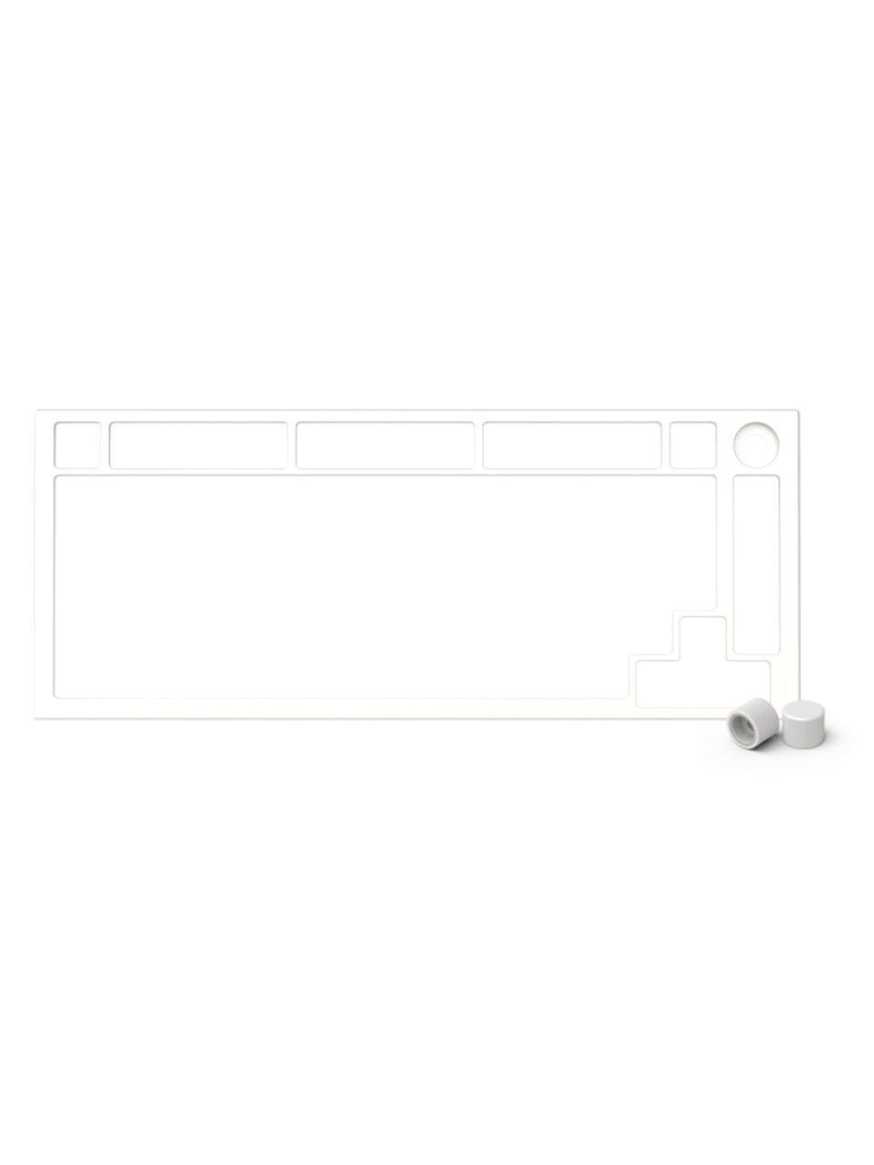 Запчасть к клавиатуре верхняя панель Glorious GMMK Pro Top Frame E-White (GLO-ACC-P75-TF-EW)
