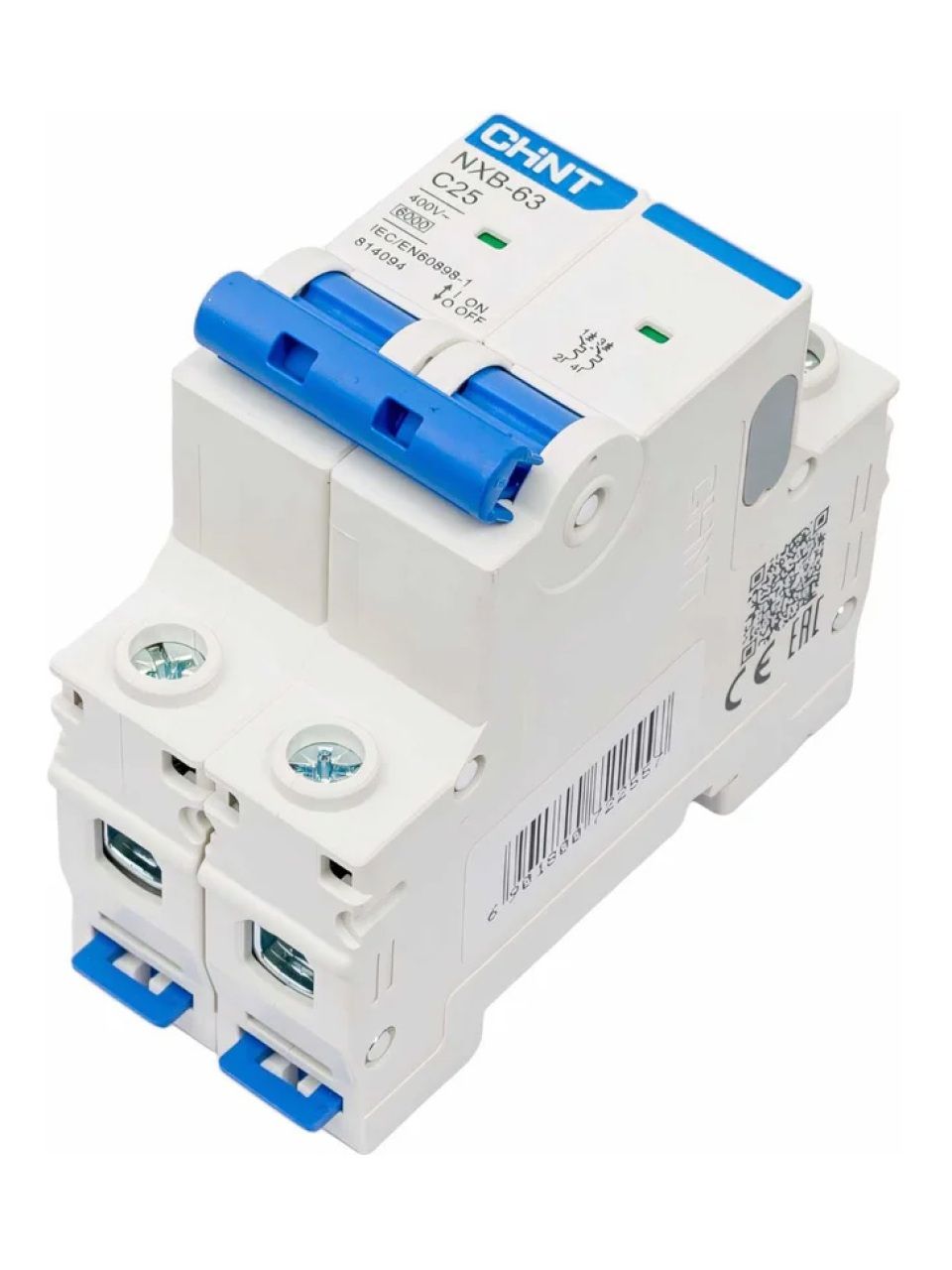 Автоматический выключатель CHINT NXB-63S 2P 6A C 4,5kA