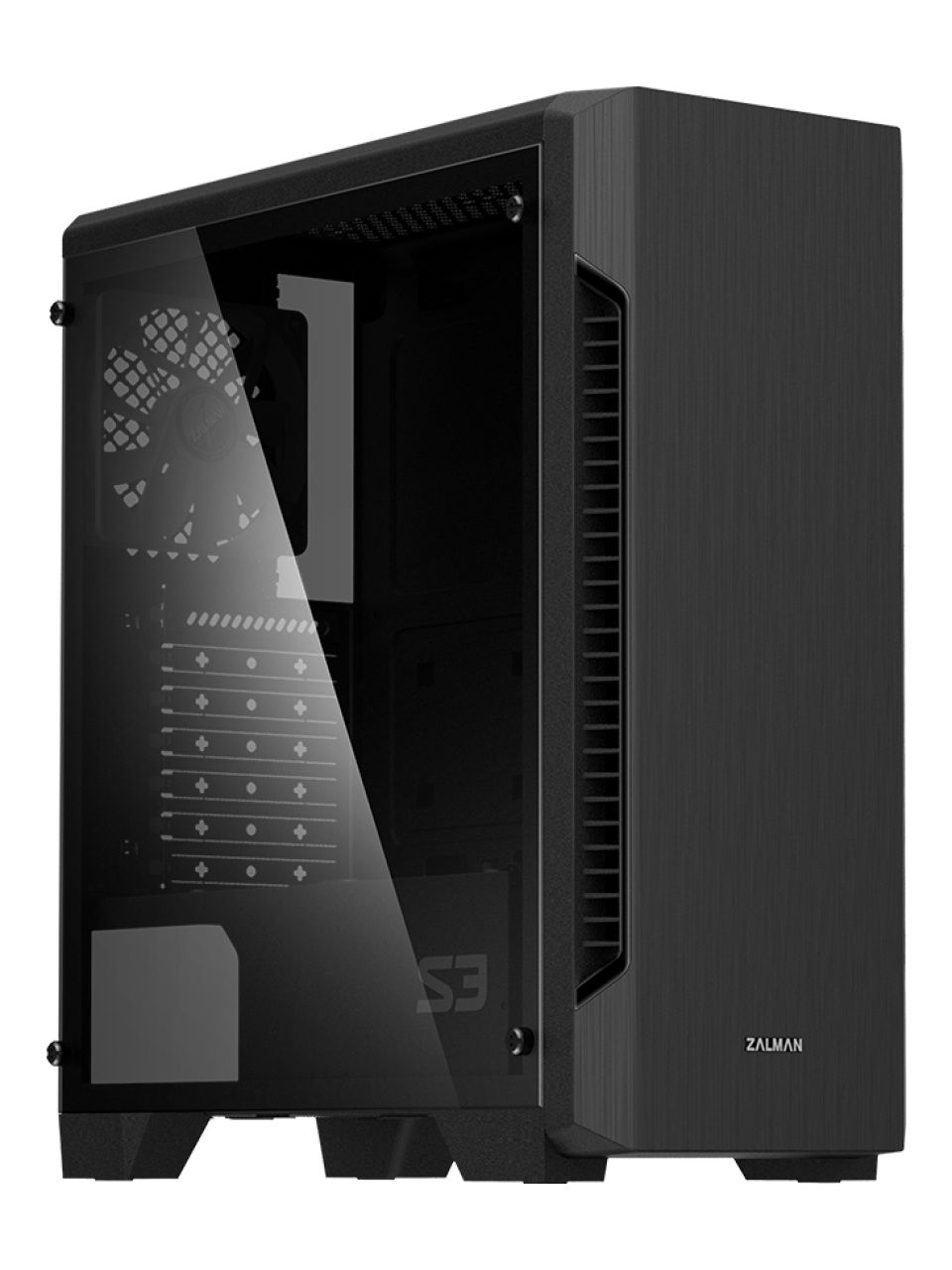 Компьютерный корпус Zalman S3 TG Black без Б/П