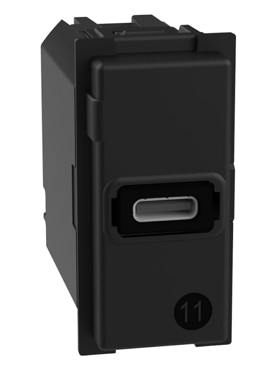 Зарядное устройство Bticino K4192C Living Now USB Стандарт С 3000мА 1 модуль черный
