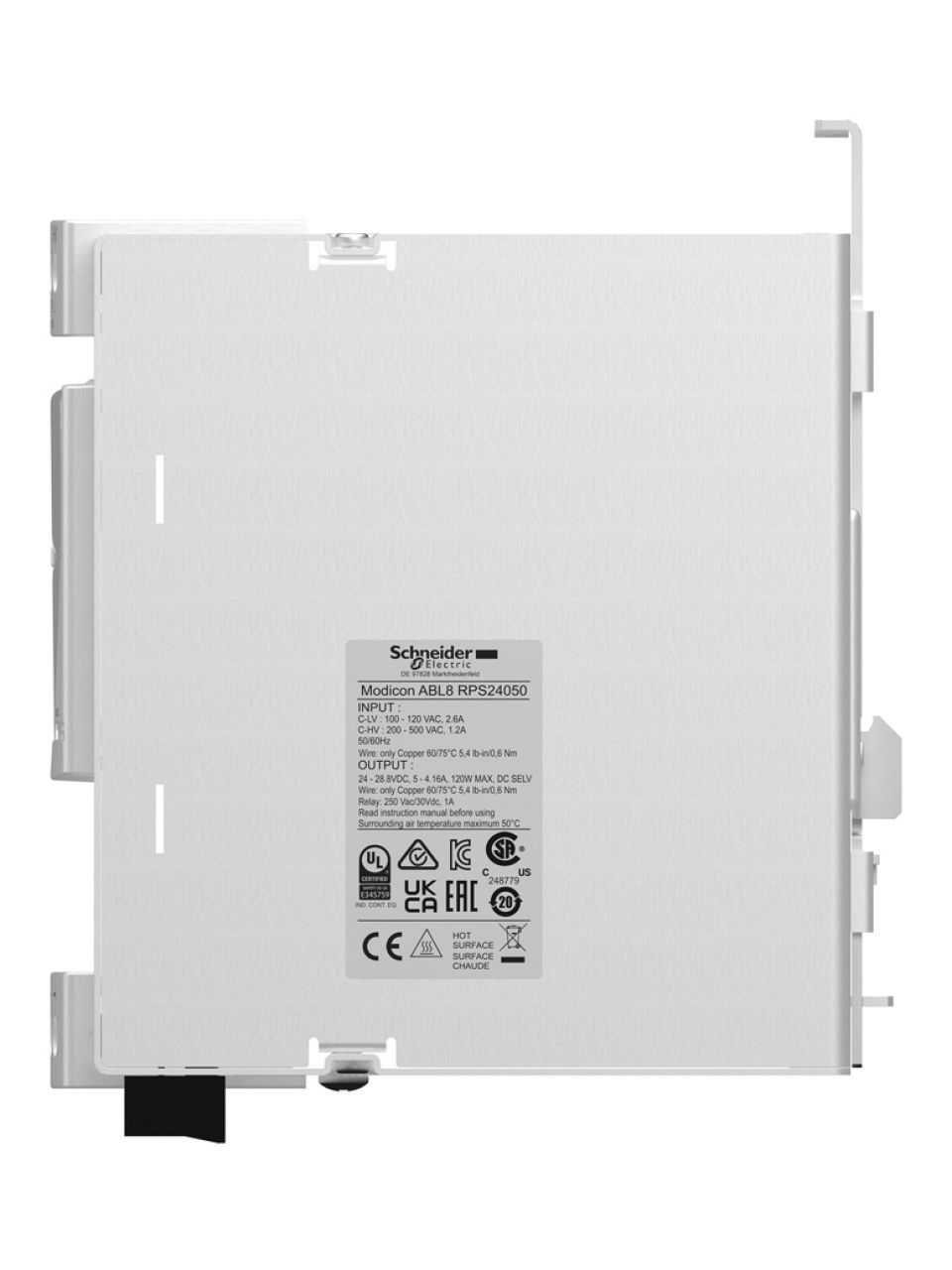 Блок питания ABL Modicon SE ABL8RPS24050 однофазный 24В 5А
