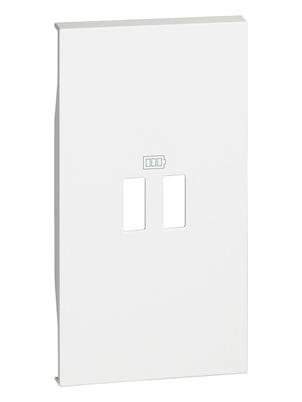 Лицевая панель Bticino KW12C Living Now для заряд.уст-в USB 2 модуль белый