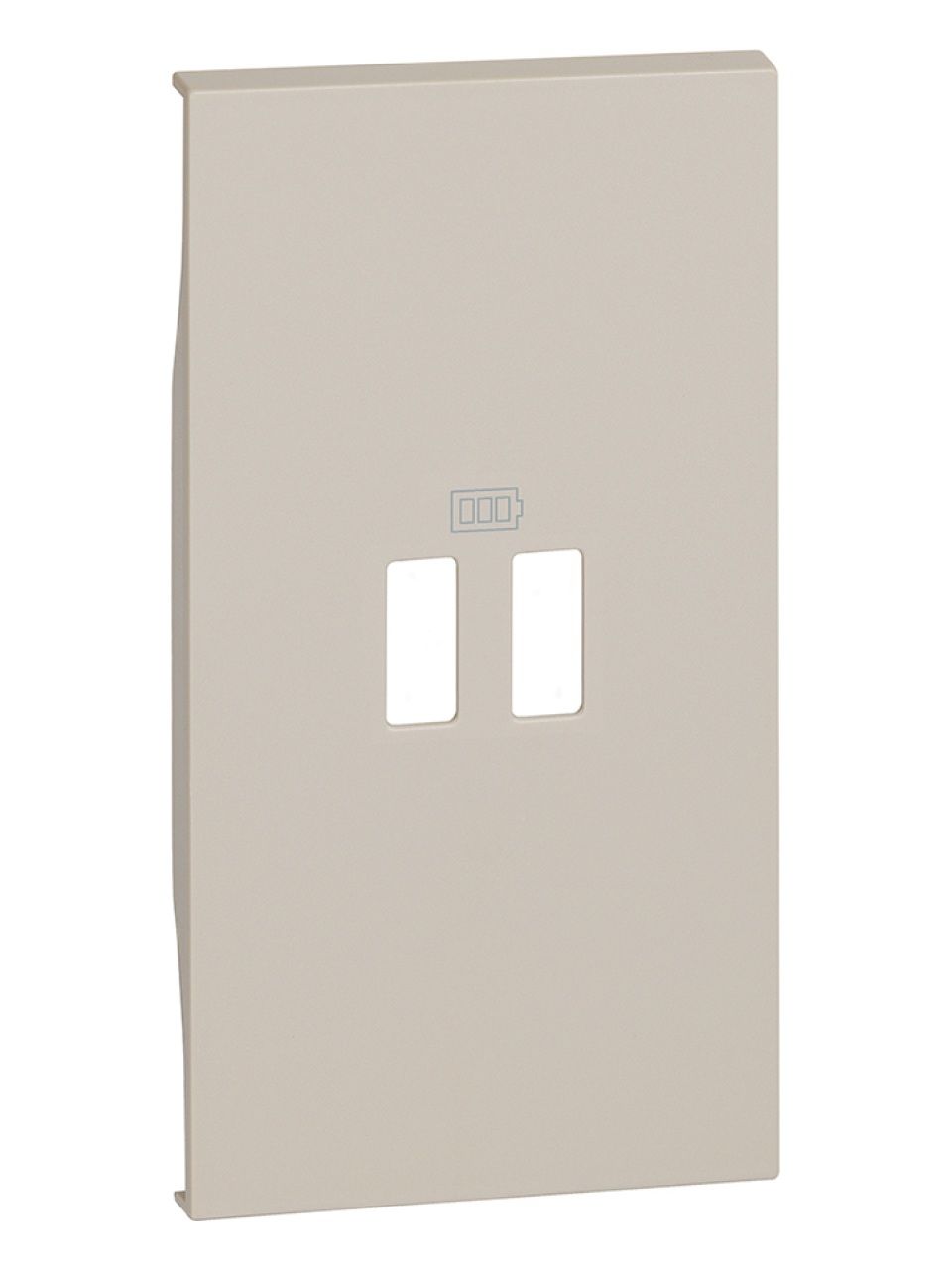 Лицевая панель Bticino KМ12C Living Now для заряд.уст-в USB 2 модуль песочный