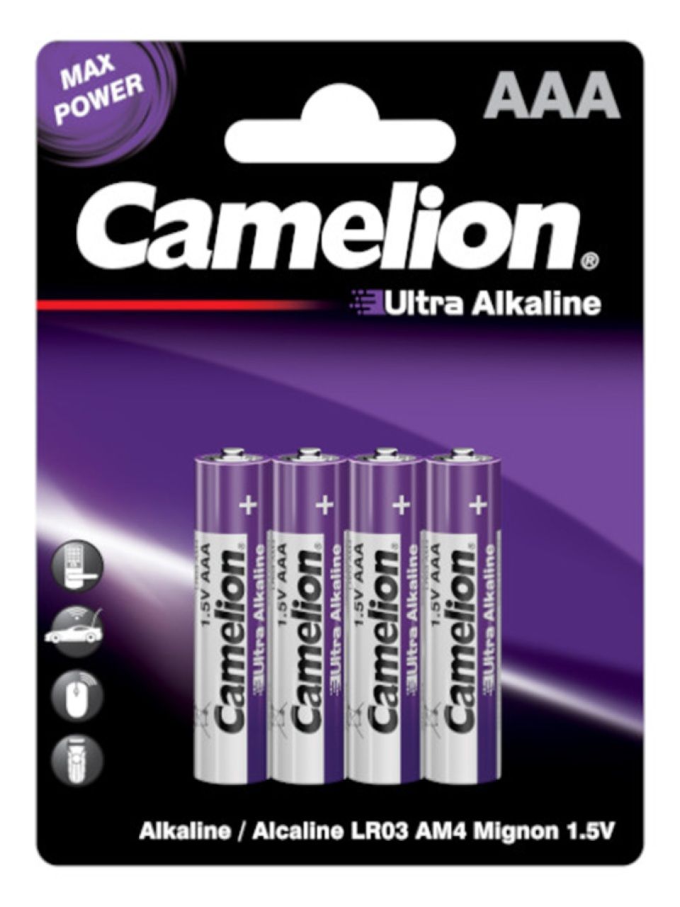Батарейка CAMELION Ultra Alkaline LR03-BP4UT 4 шт. в блистере