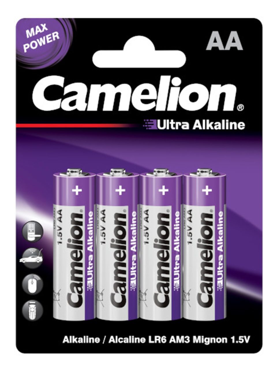 Батарейка CAMELION Ultra Alkaline LR6-BP4UT 4 шт. в блистере