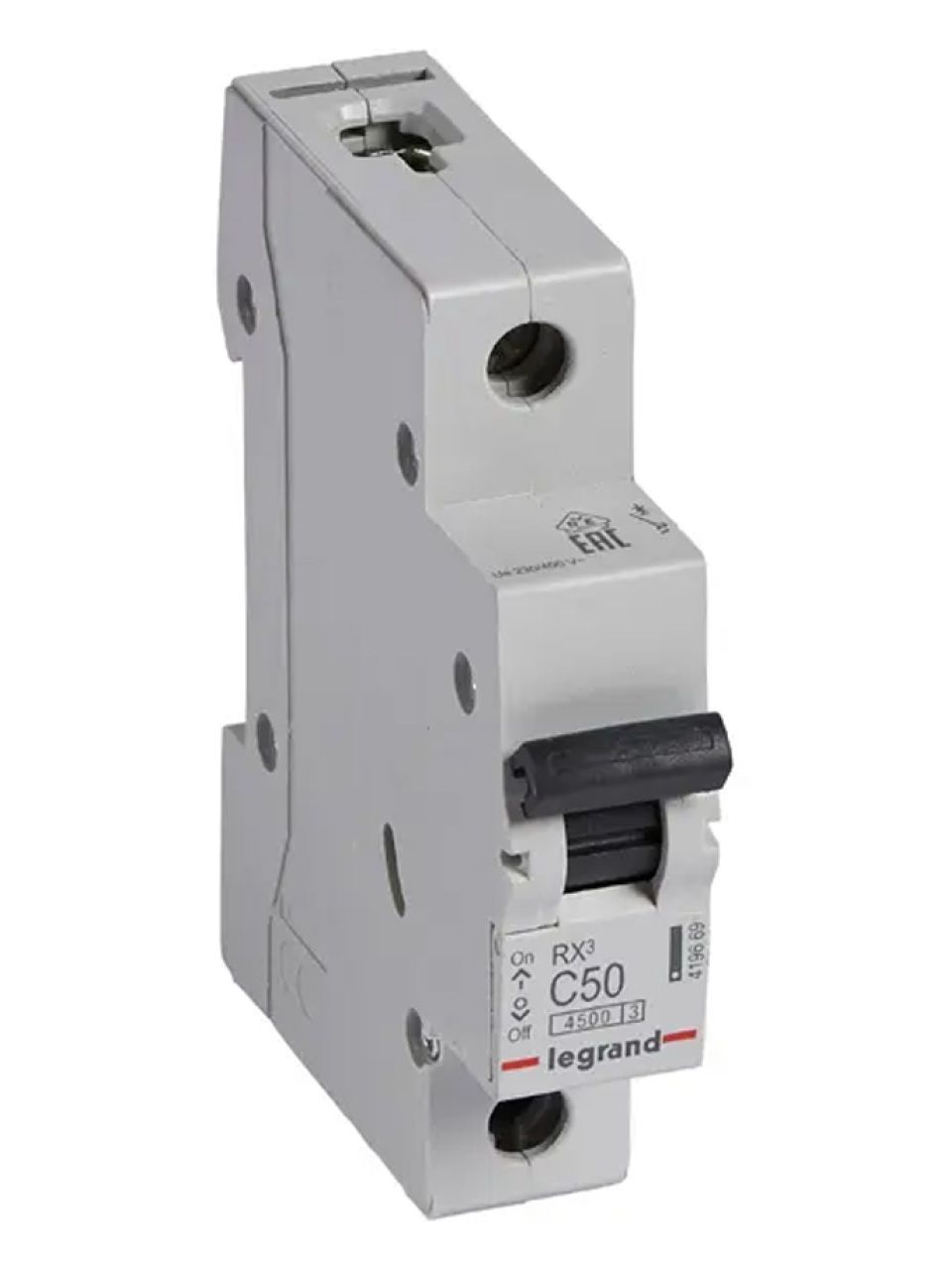 Автоматический выключатель Legrand 419669 1П C 50A RX3 4,5kA