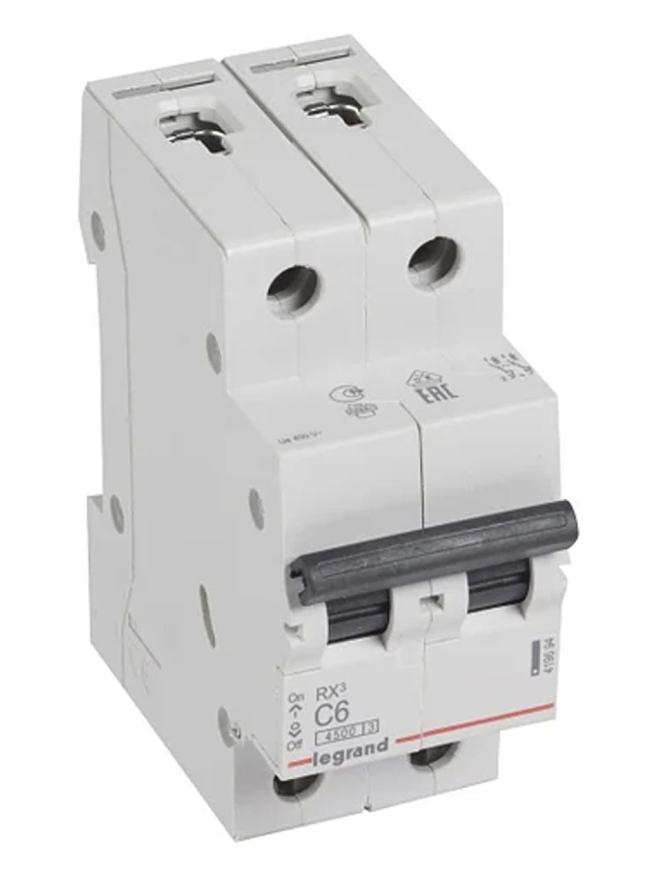 Автоматический выключатель Legrand 419694 2П C 6A RX3 4,5kA