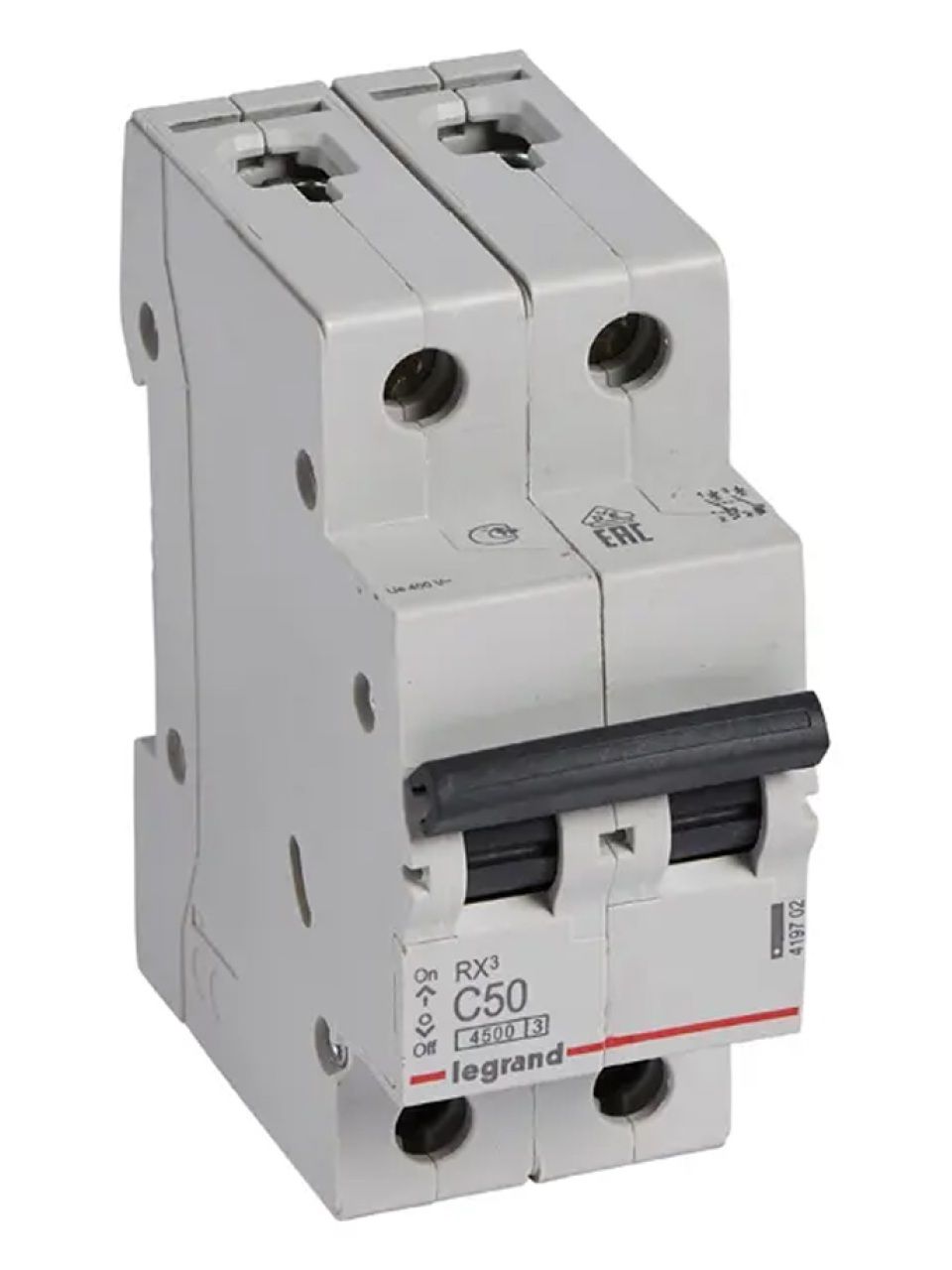Автоматический выключатель Legrand 419702 2П C 50A RX3 4,5kA