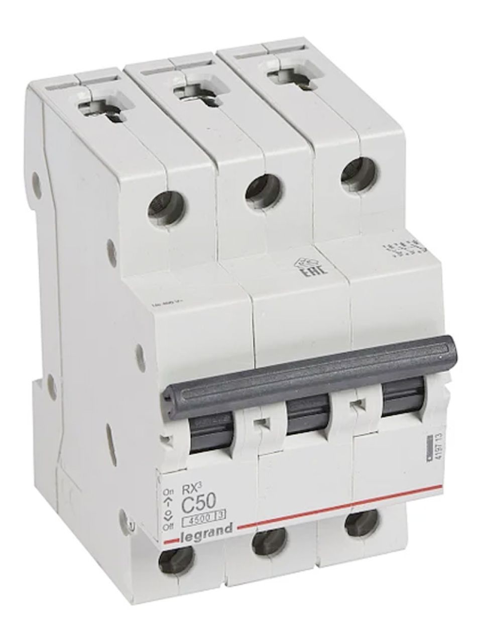 Автоматический выключатель Legrand 419713 3П C 50А RX3 4,5kA
